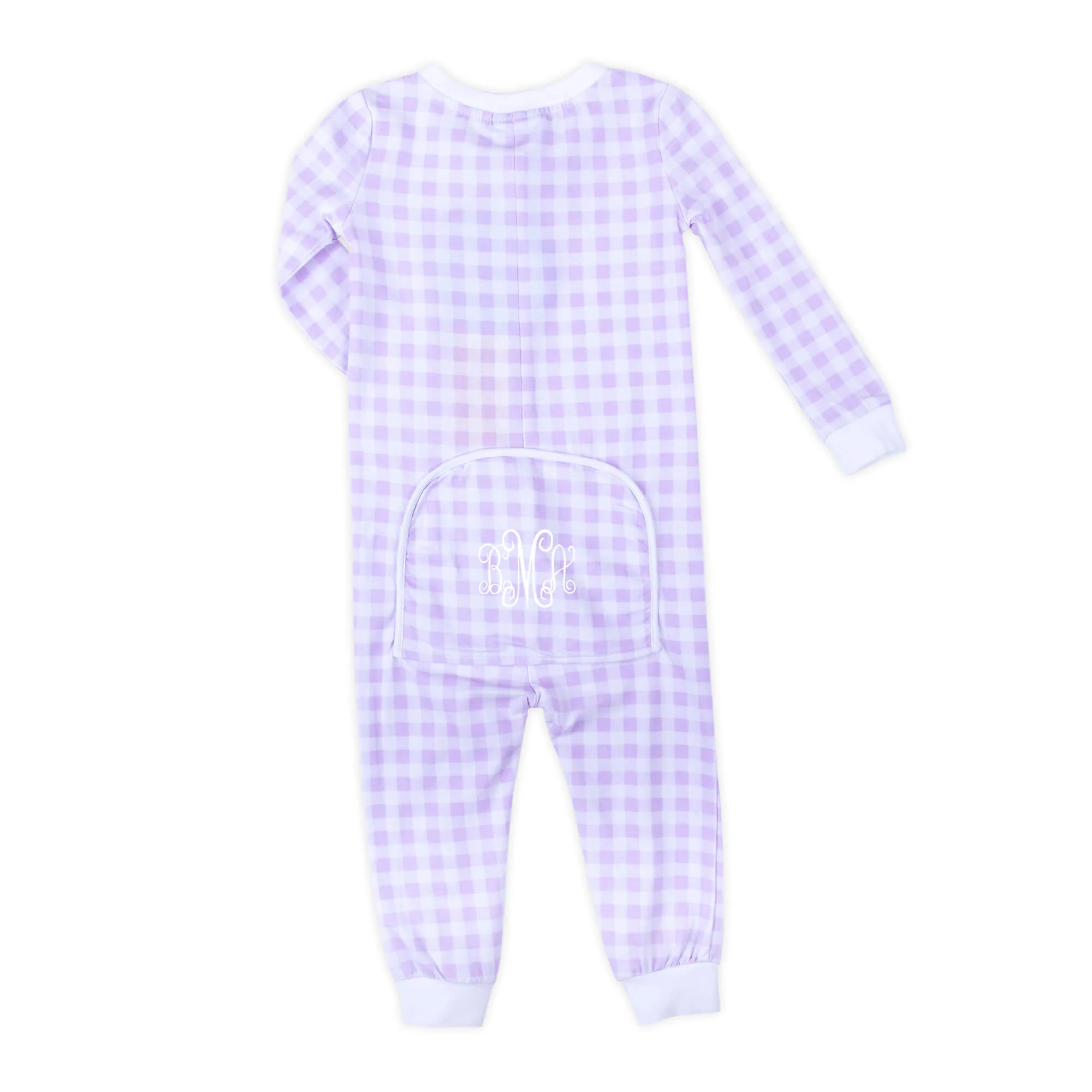 Bunny Garden Lavender Check Zip Sleeper - Image 4