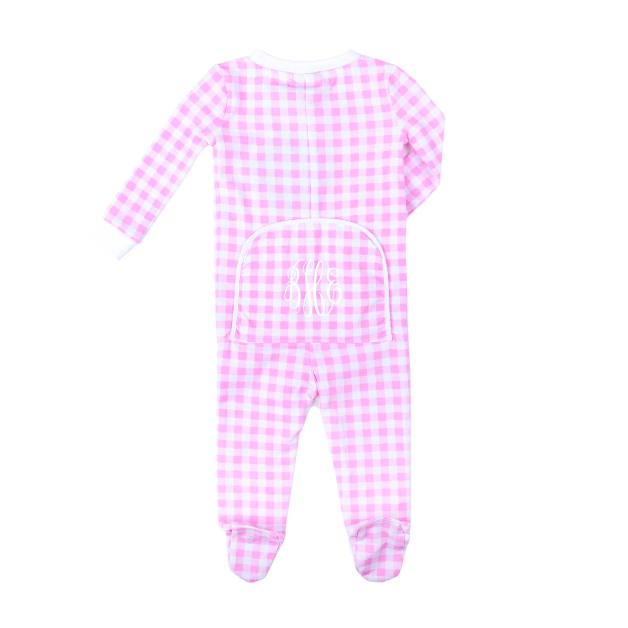 Bunny Garden Pink Check Zip Sleeper - Image 2