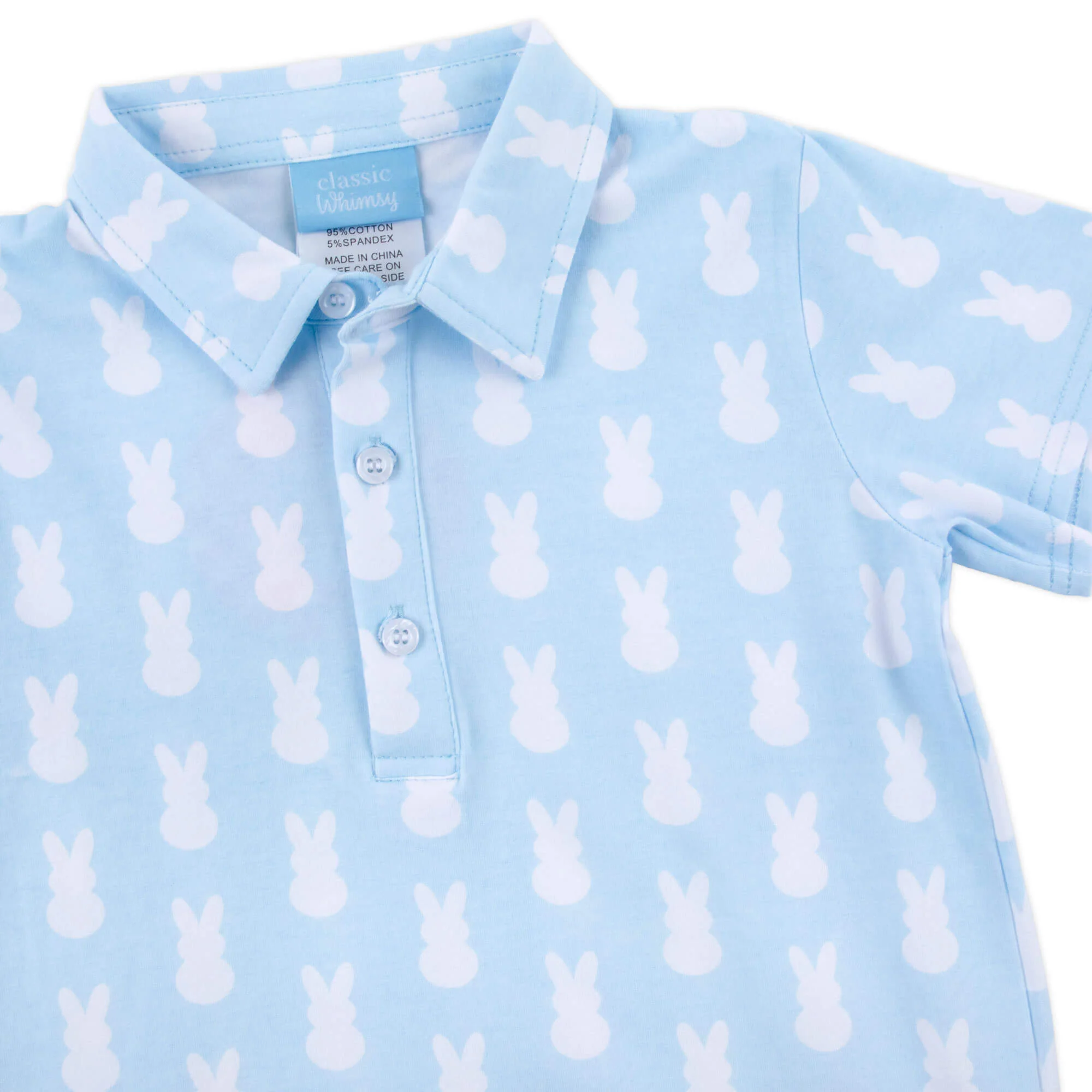 Bunny Peeps Light Blue Polo - Image 2