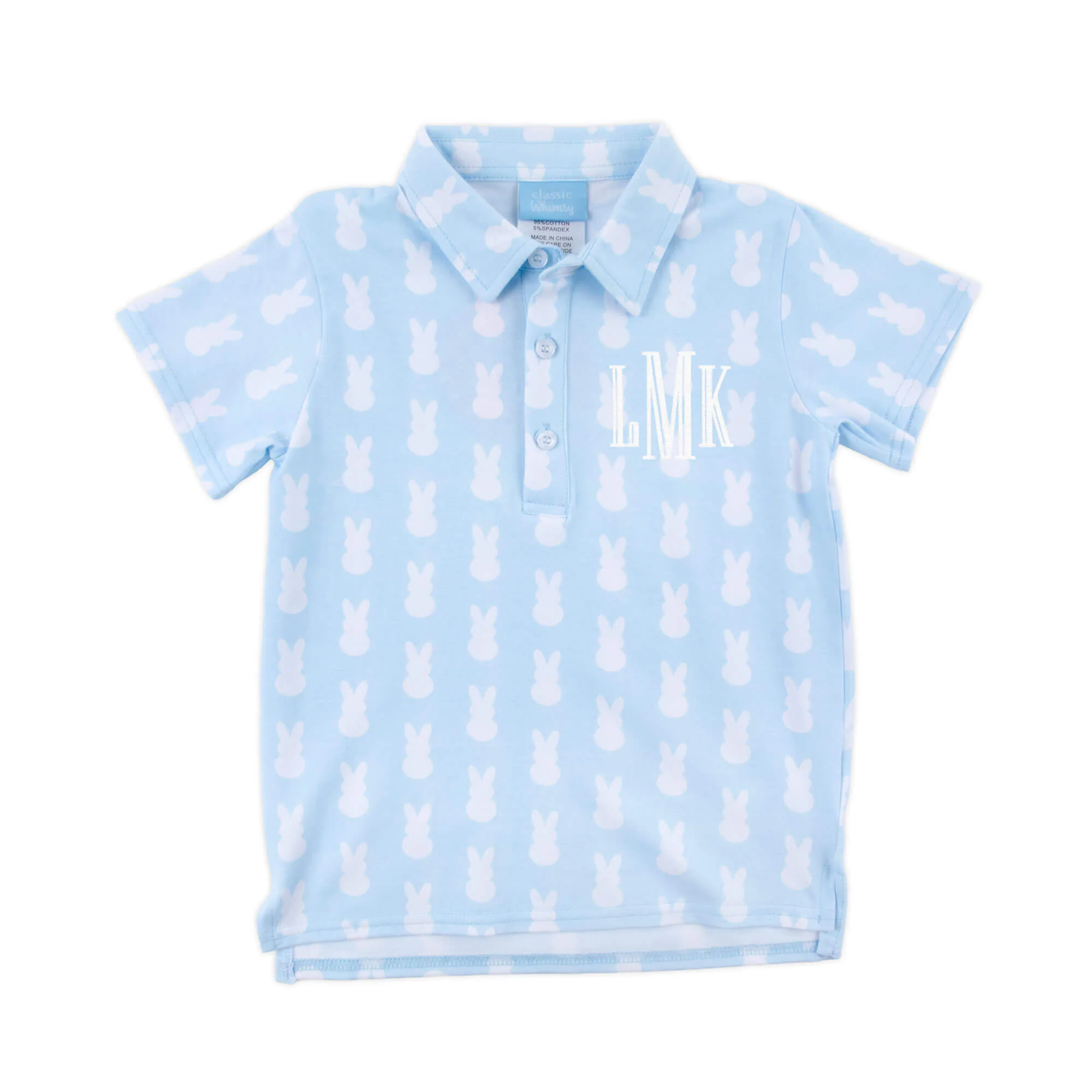 Bunny Peeps Light Blue Polo - Image 3