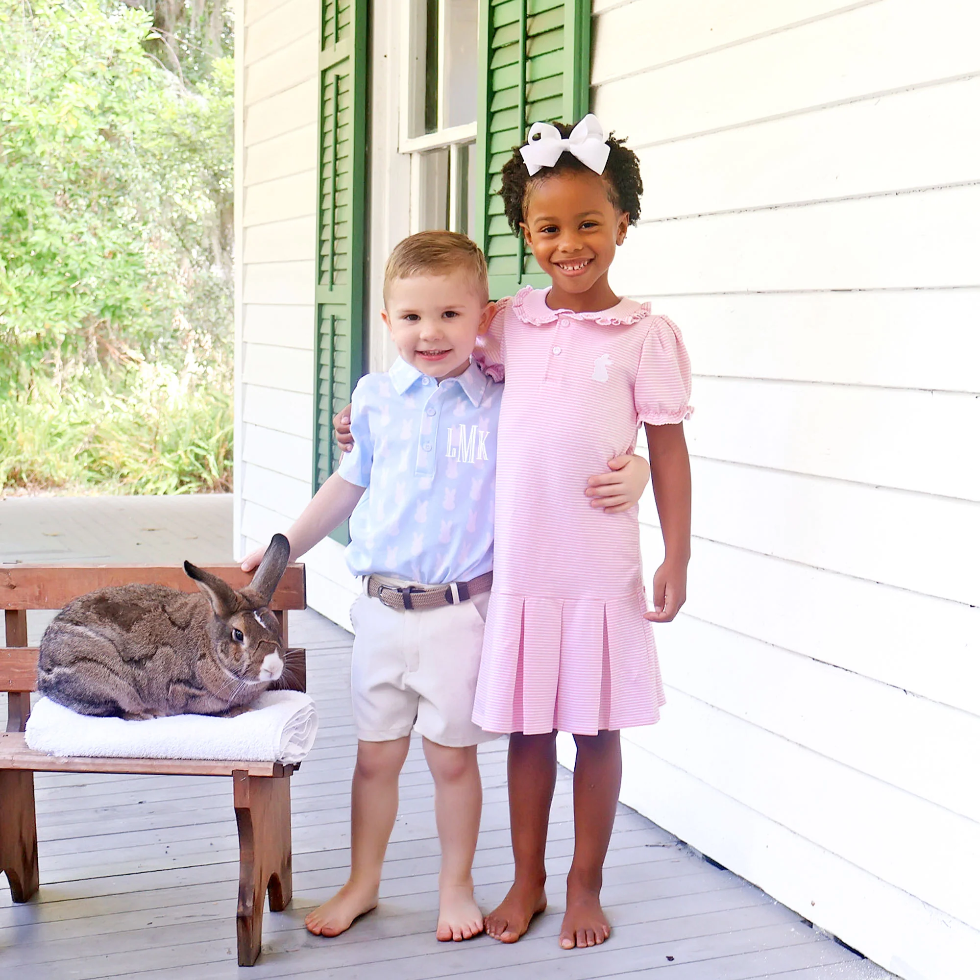 Bunny Pink Stripe Ruth Dress - Image 5