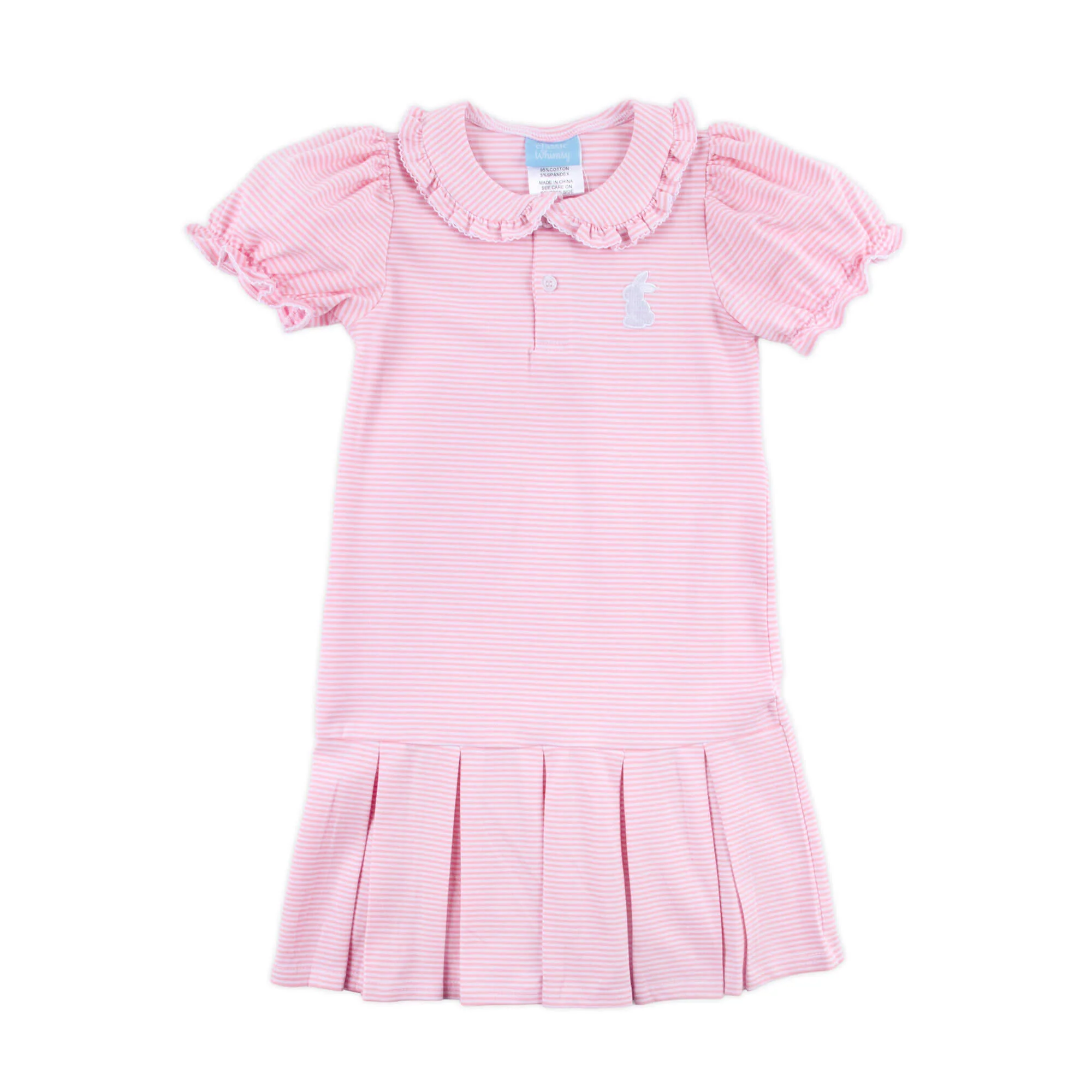 Bunny Pink Stripe Ruth Dress - Image 6