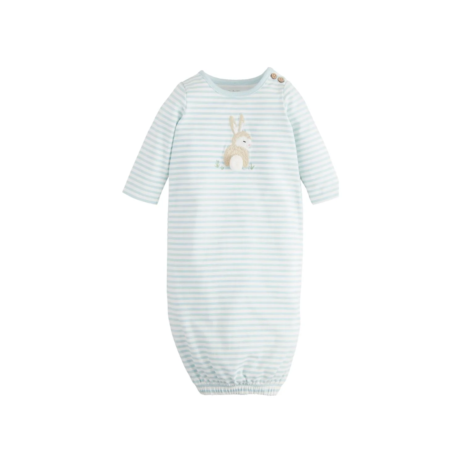 Bunny Stripe Baby Gown - Image 2