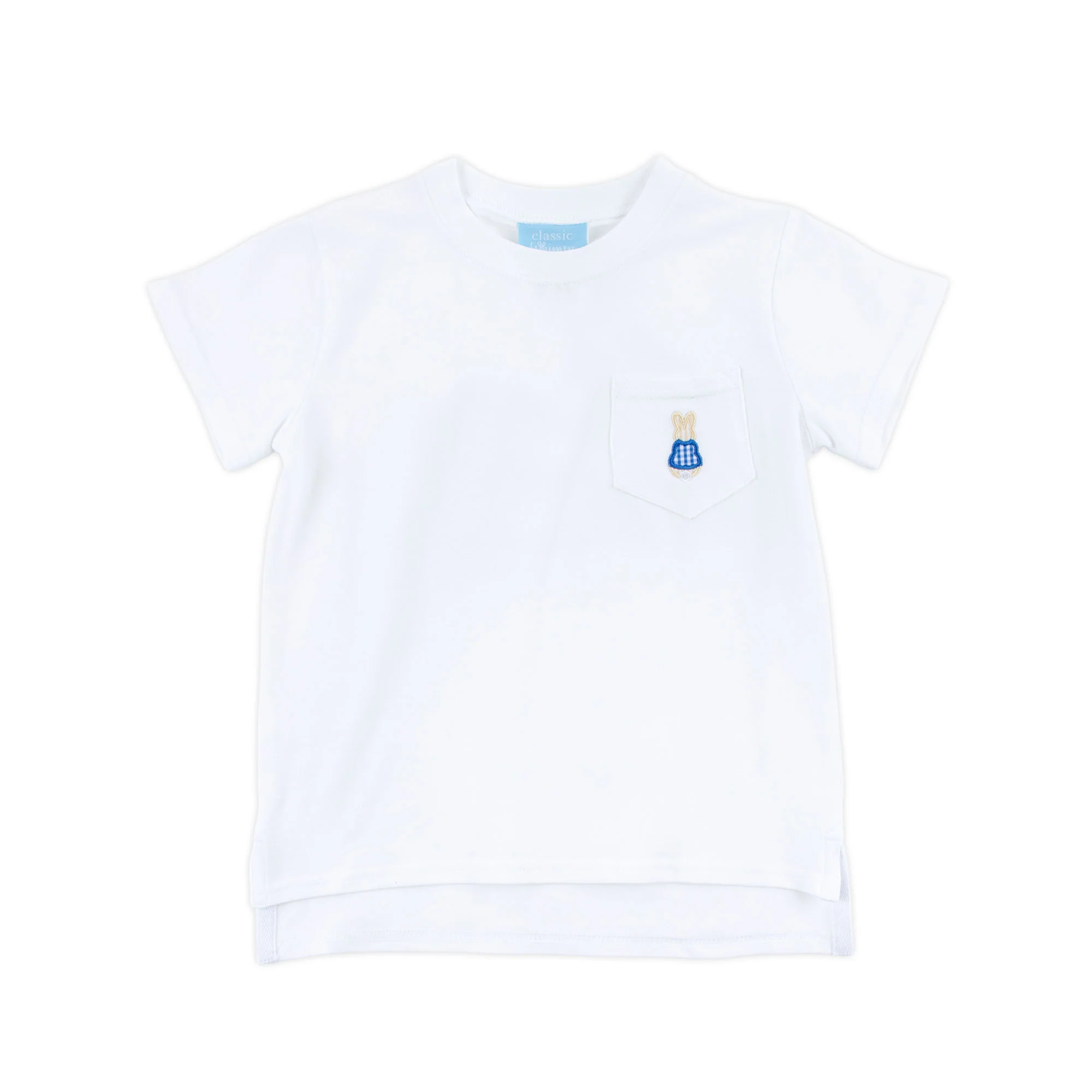Storybook Bunny Trio White Short Sleeve Pocket Shirt - Image 2