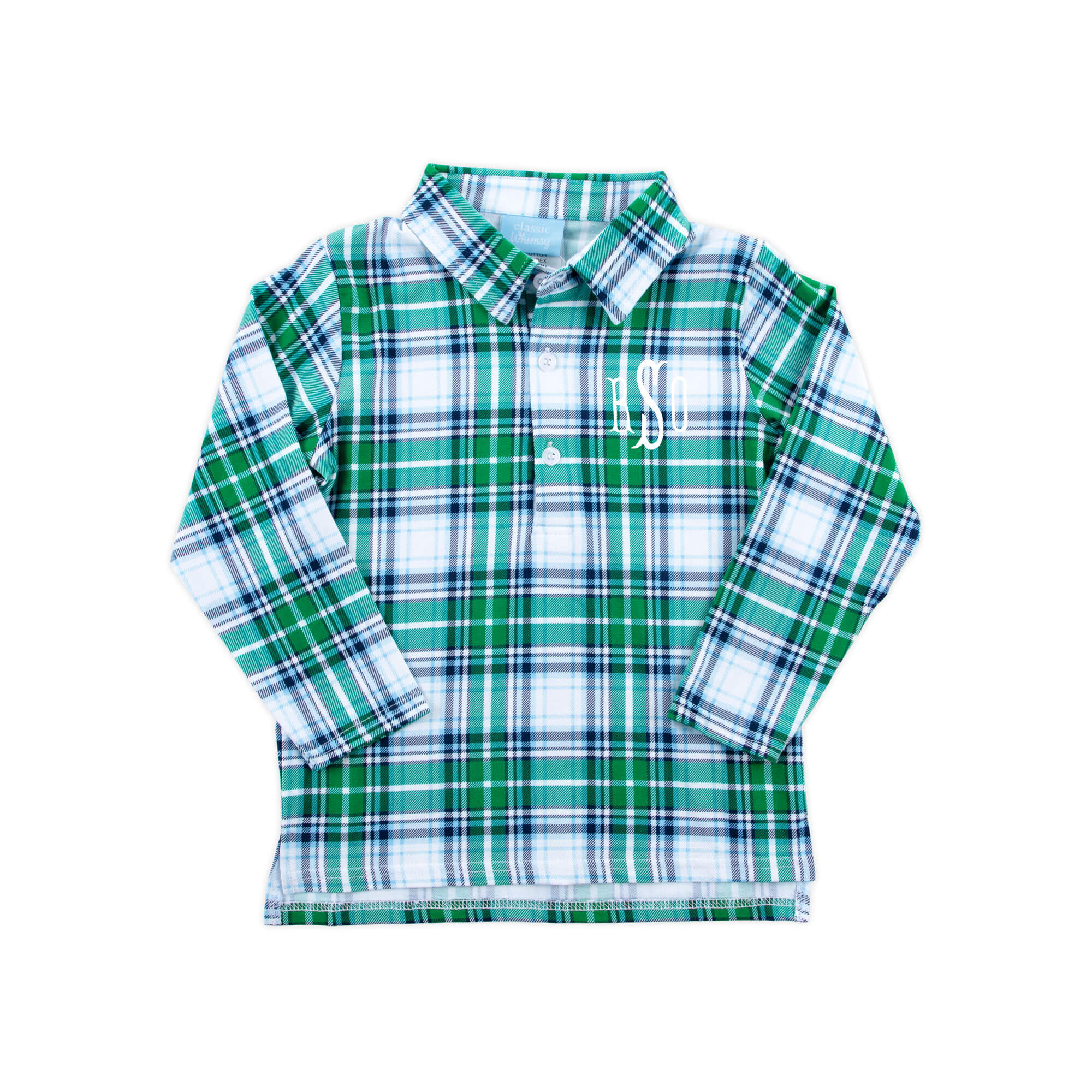 Campbell Plaid Long Sleeve Polo - Image 2