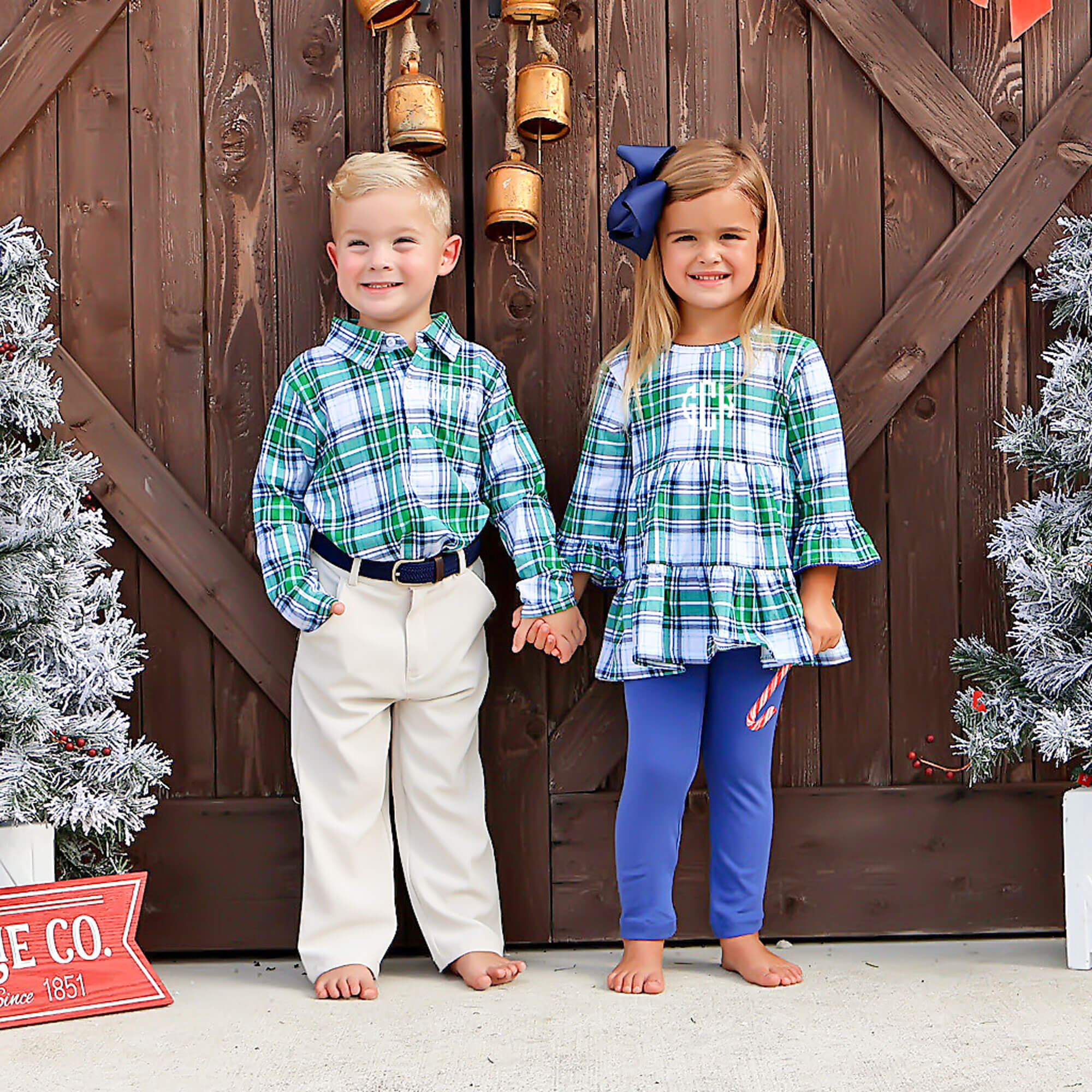 Campbell Plaid Long Sleeve Polo - Image 3