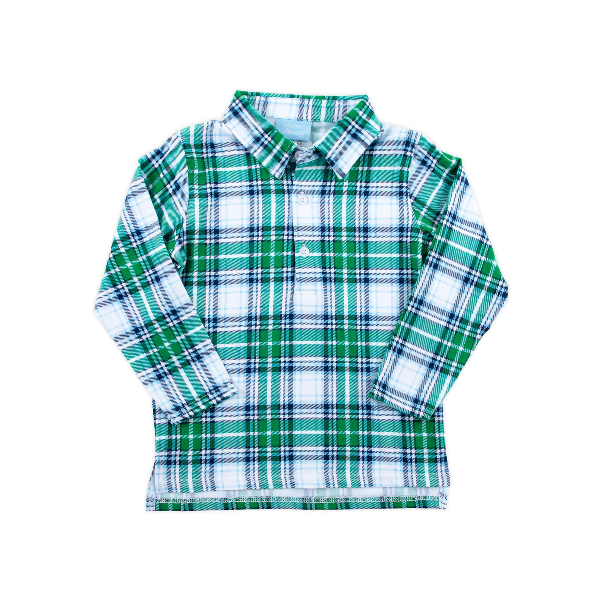 Campbell Plaid Long Sleeve Polo - Image 4