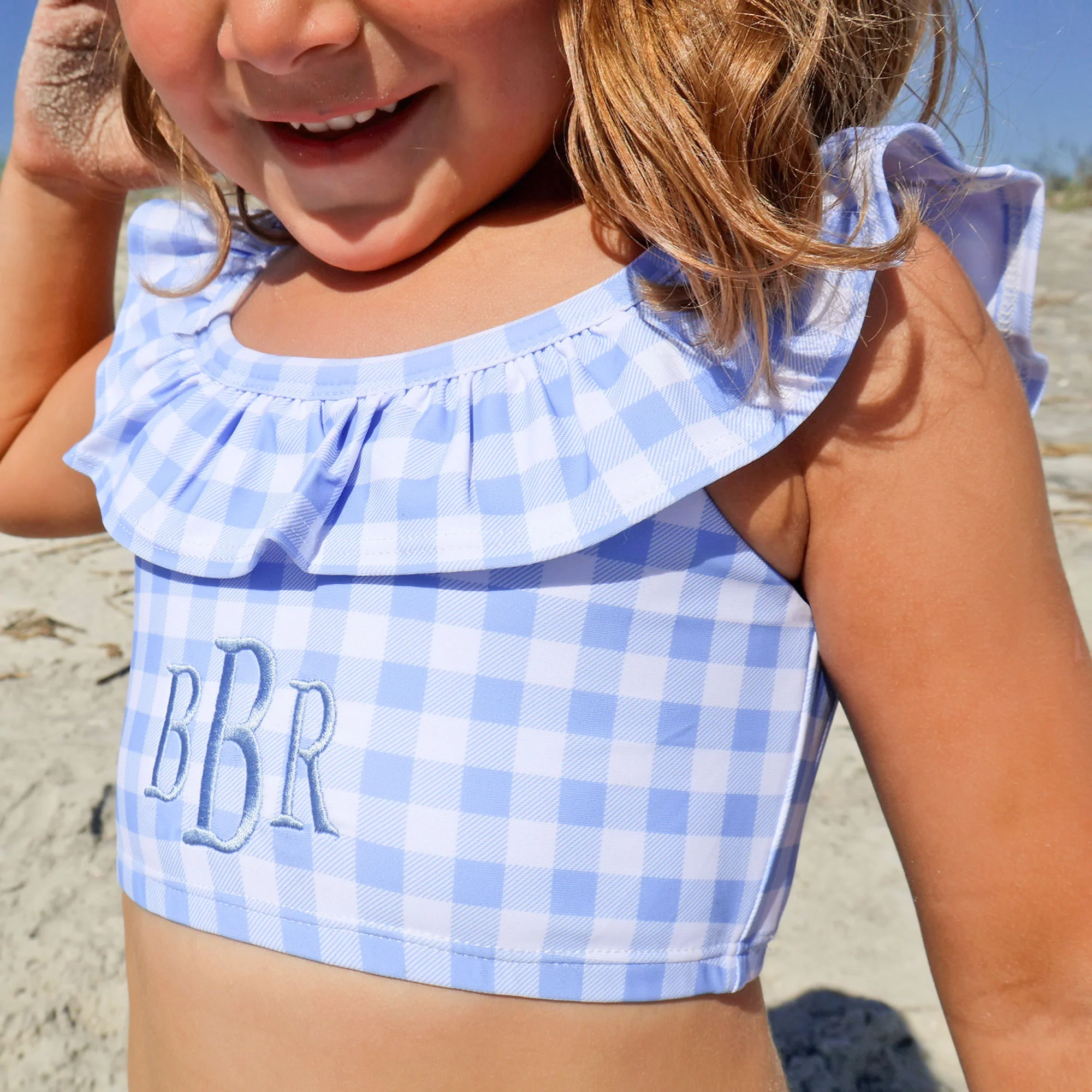 Capri Blue Two Piece Swimsuit - Image 3