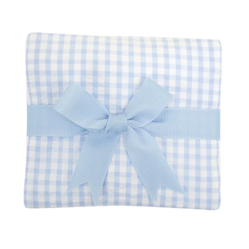 Big Check Fabric Burp Cloth - Image 2