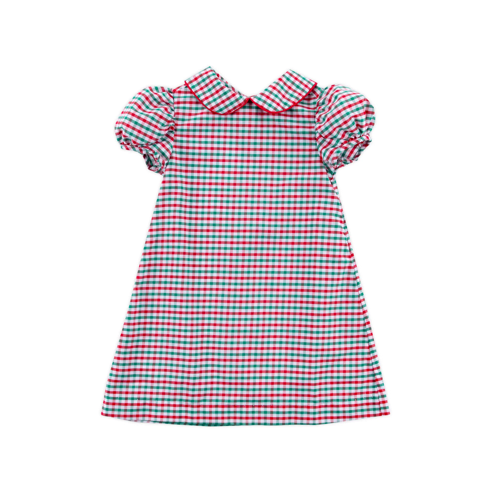 Christmas Card Gingham Sally Dress - Image 4