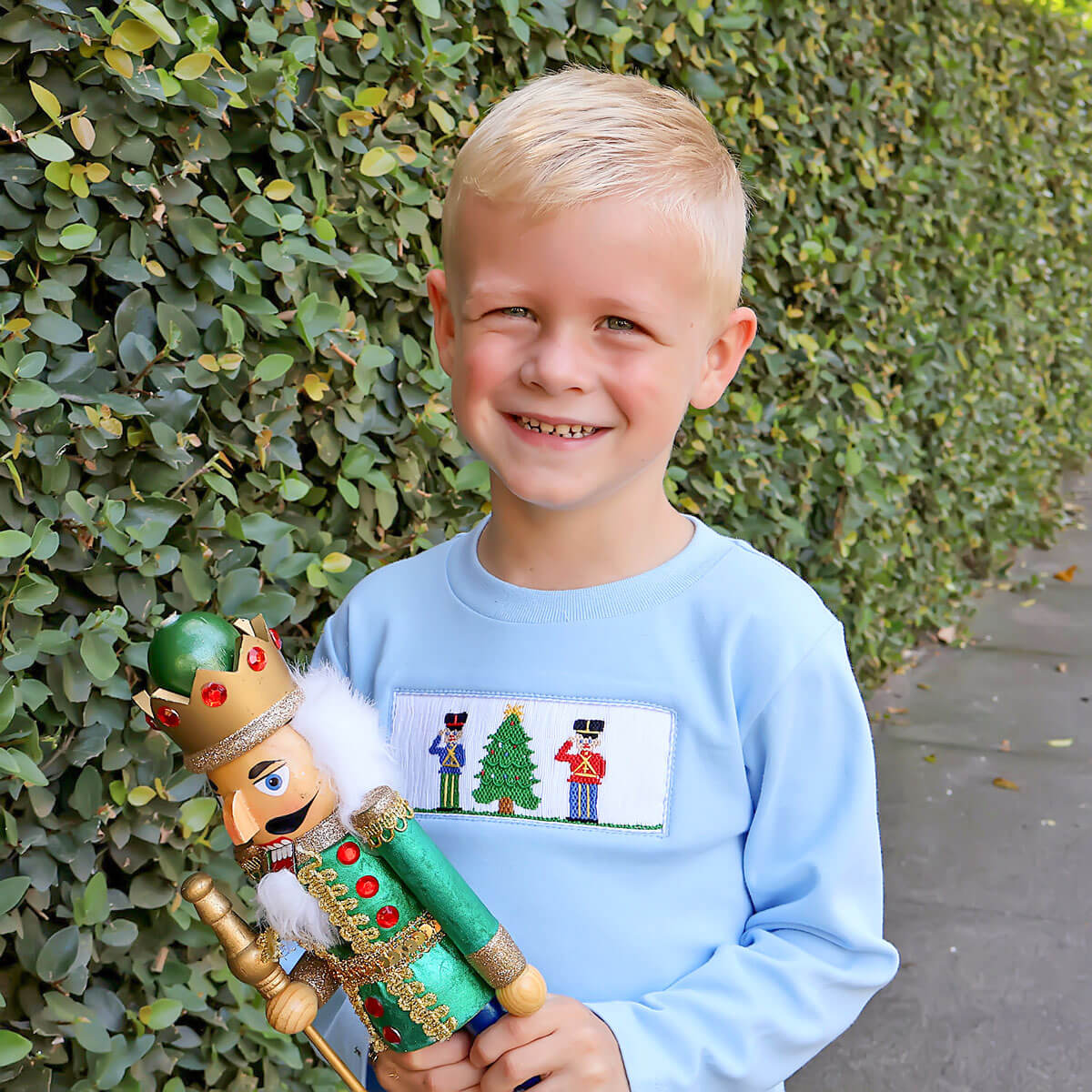 Nutcracker Christmas Smocked Pant Set - Image 2