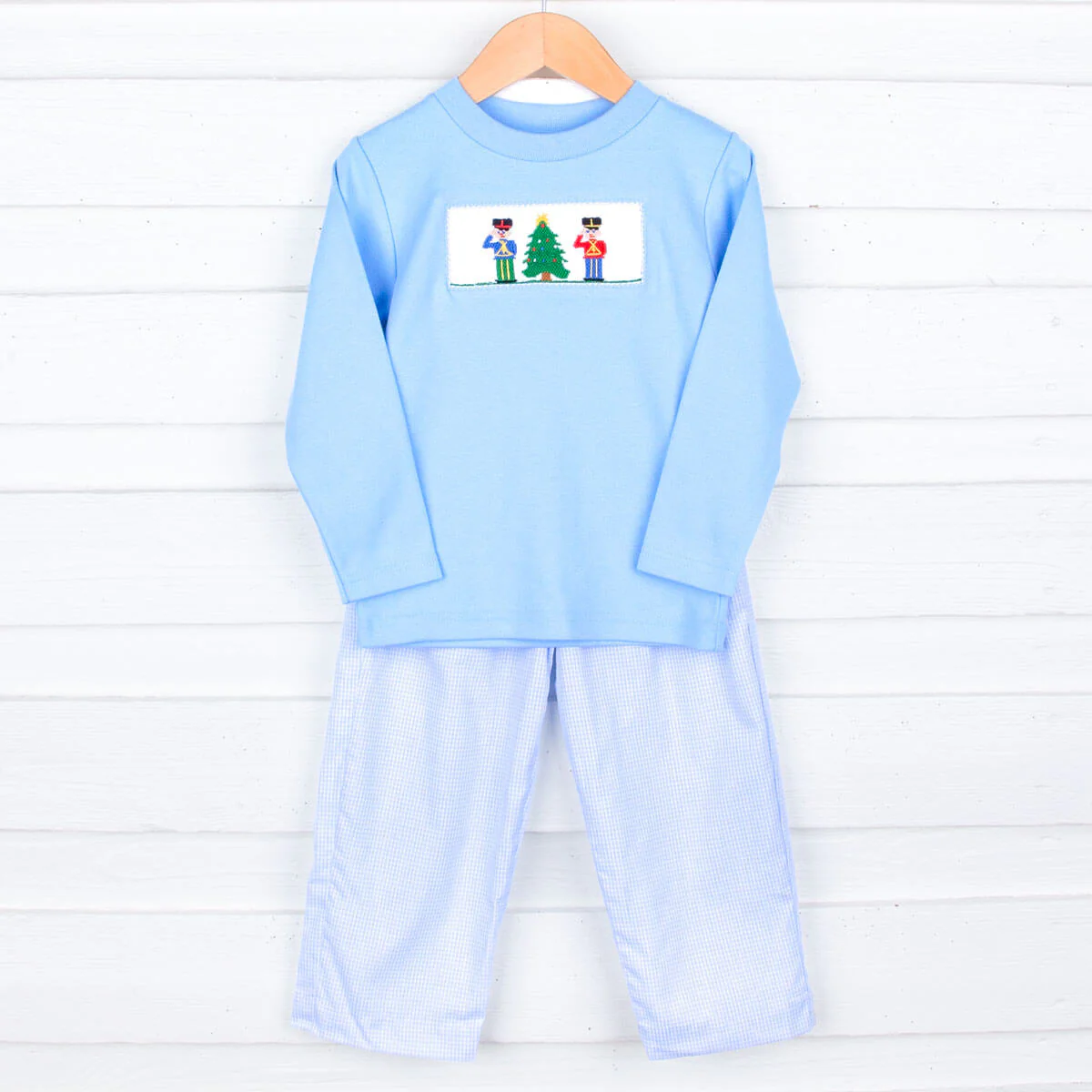 Nutcracker Christmas Smocked Pant Set - Image 3
