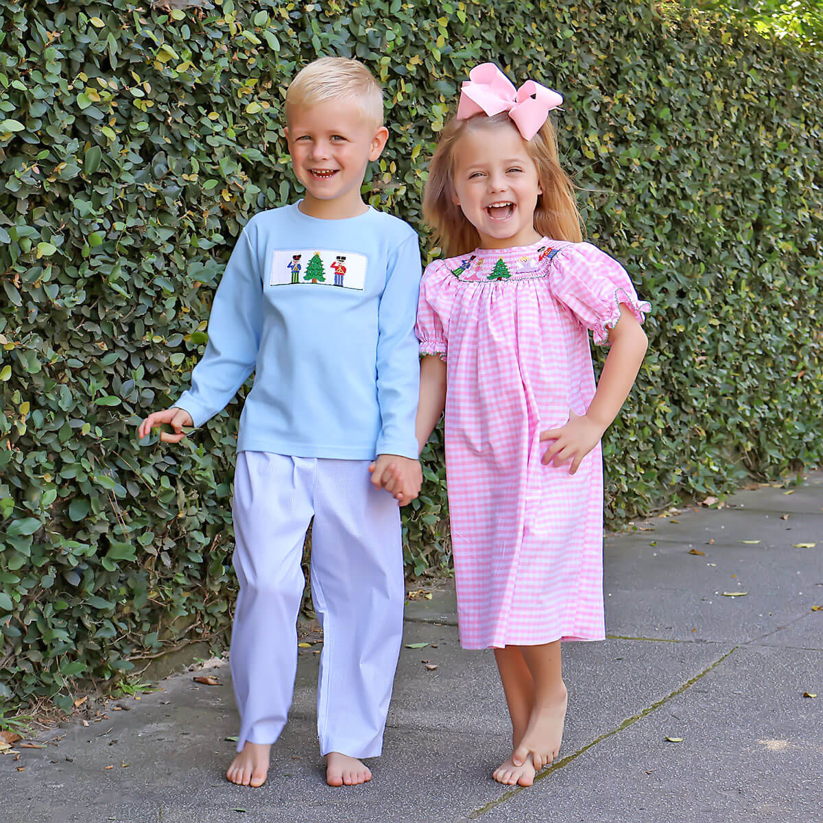 Nutcracker Christmas Smocked Pant Set - Image 5