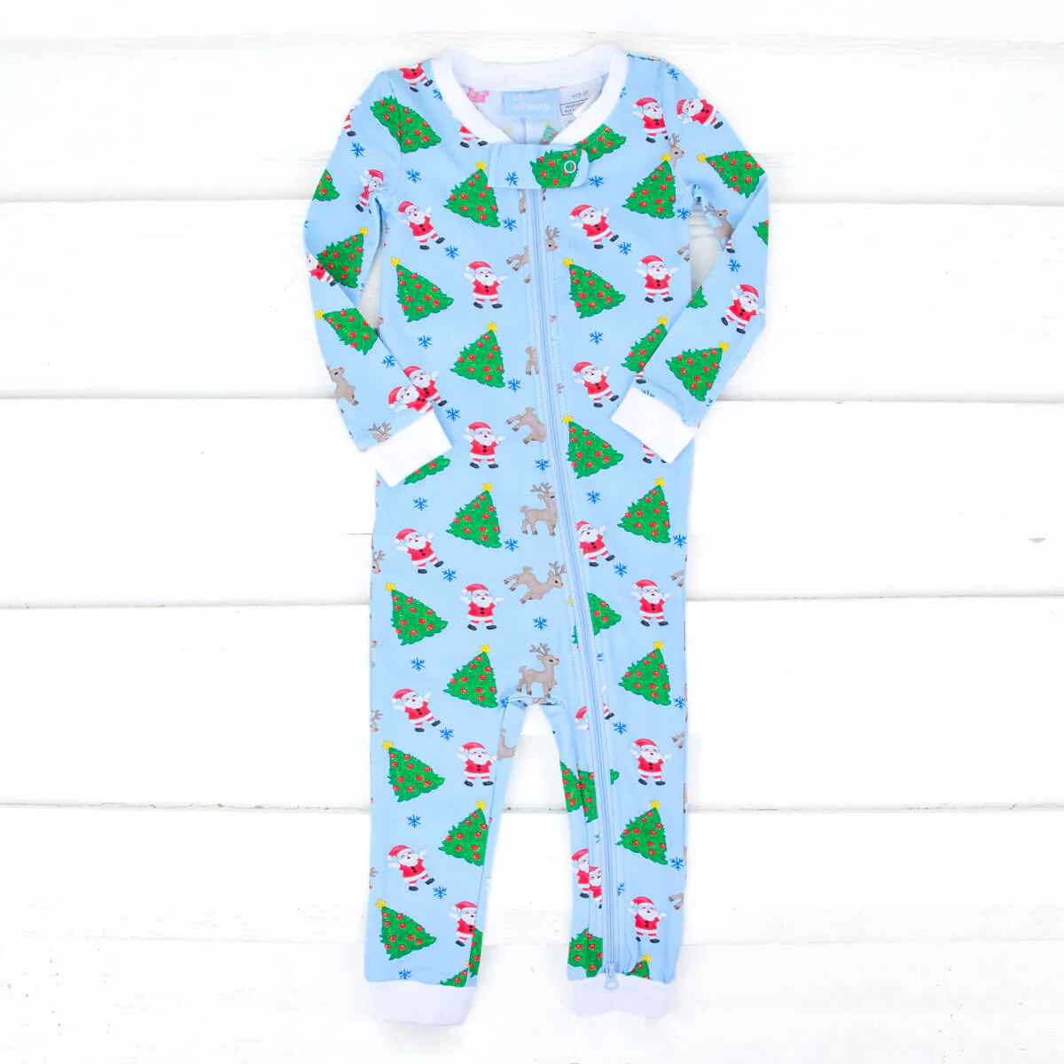 Christmas Cheer Blue Zip Sleeper - Image 6