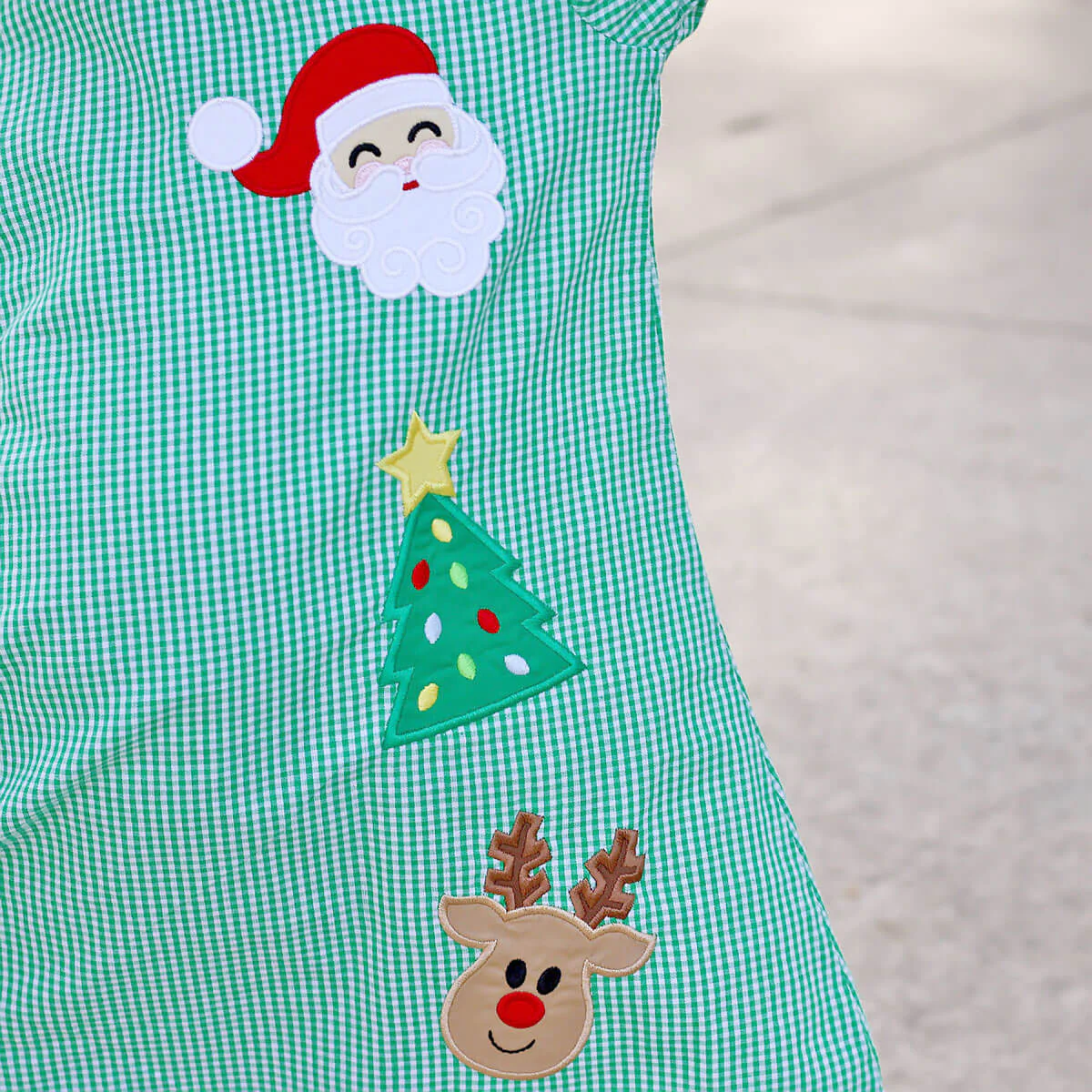 Christmas Cheer Green Sally Dress - Image 2