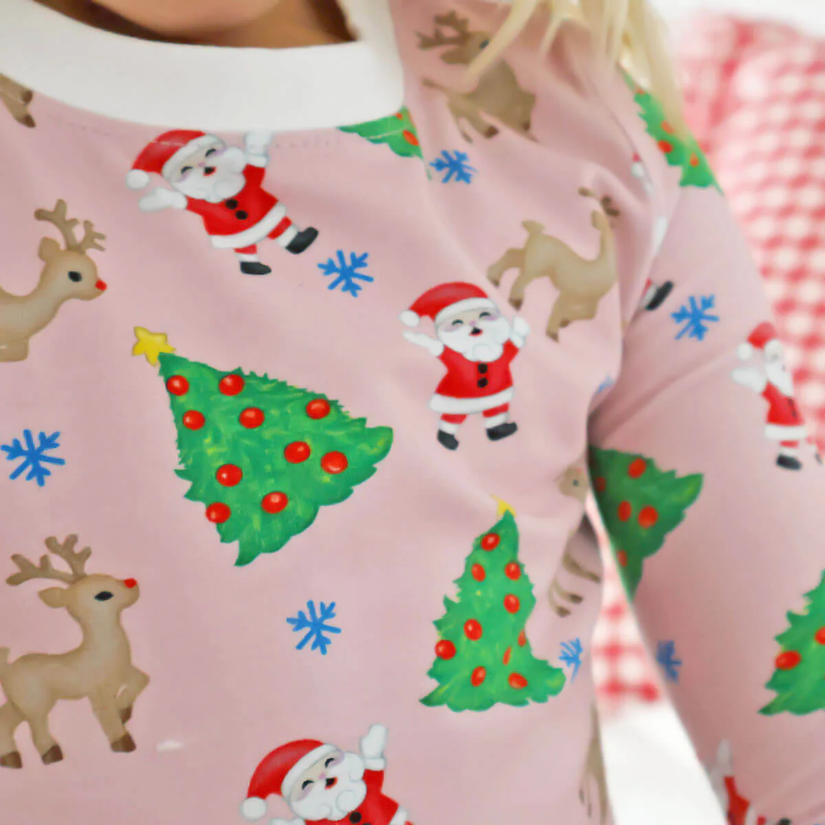 Christmas Cheer Pink Pajamas - Image 2