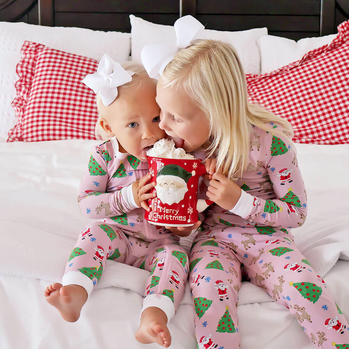 Christmas Cheer Pink Zip Sleeper - Image 2