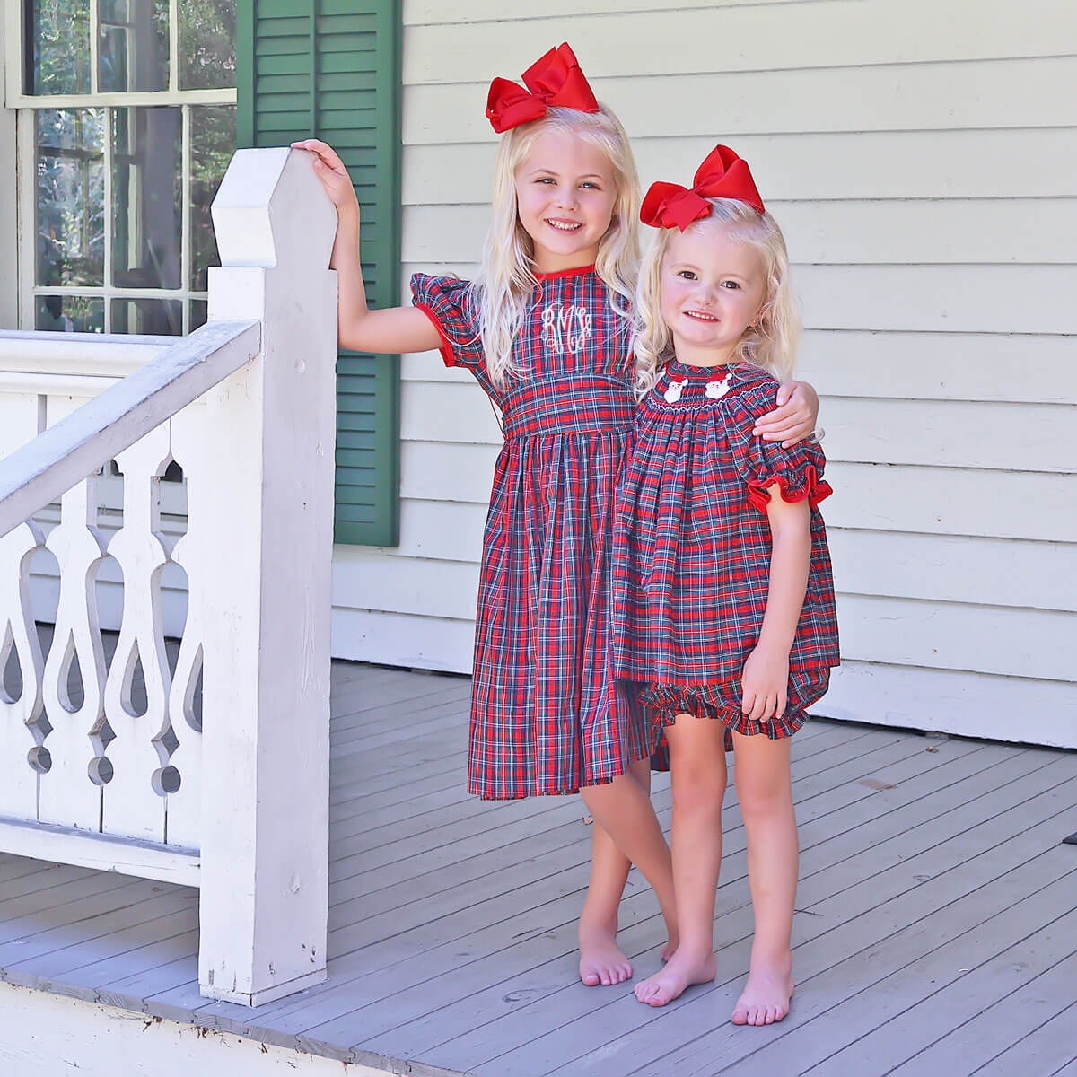 Christmas Eve Plaid Sash Dress - Image 4