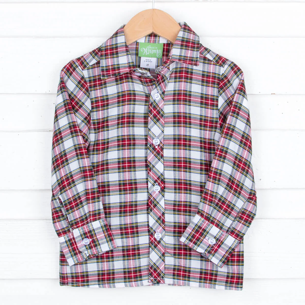 Christmas Plaid Button Down Shirt - Image 2