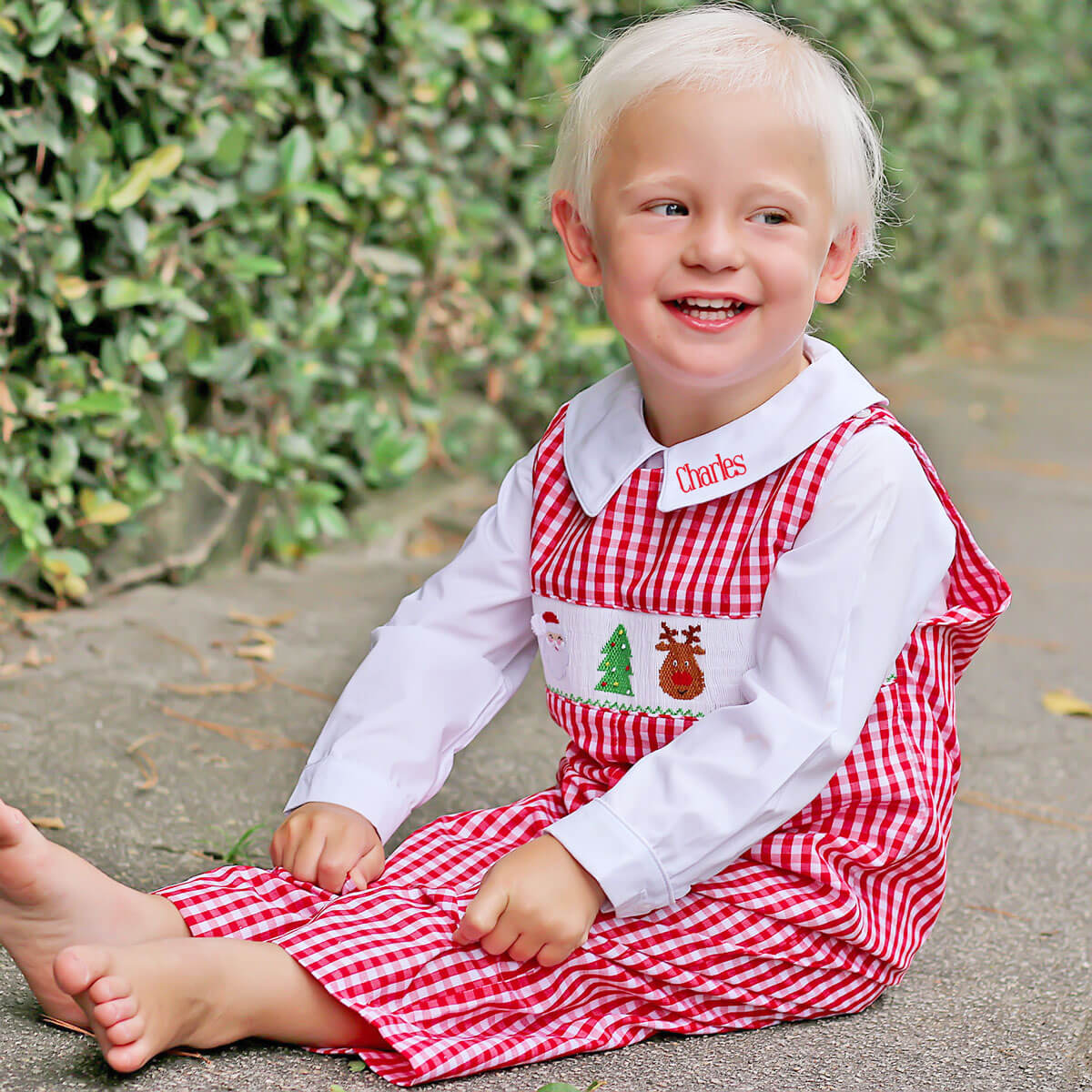 Christmas Smocked Longall - Image 3