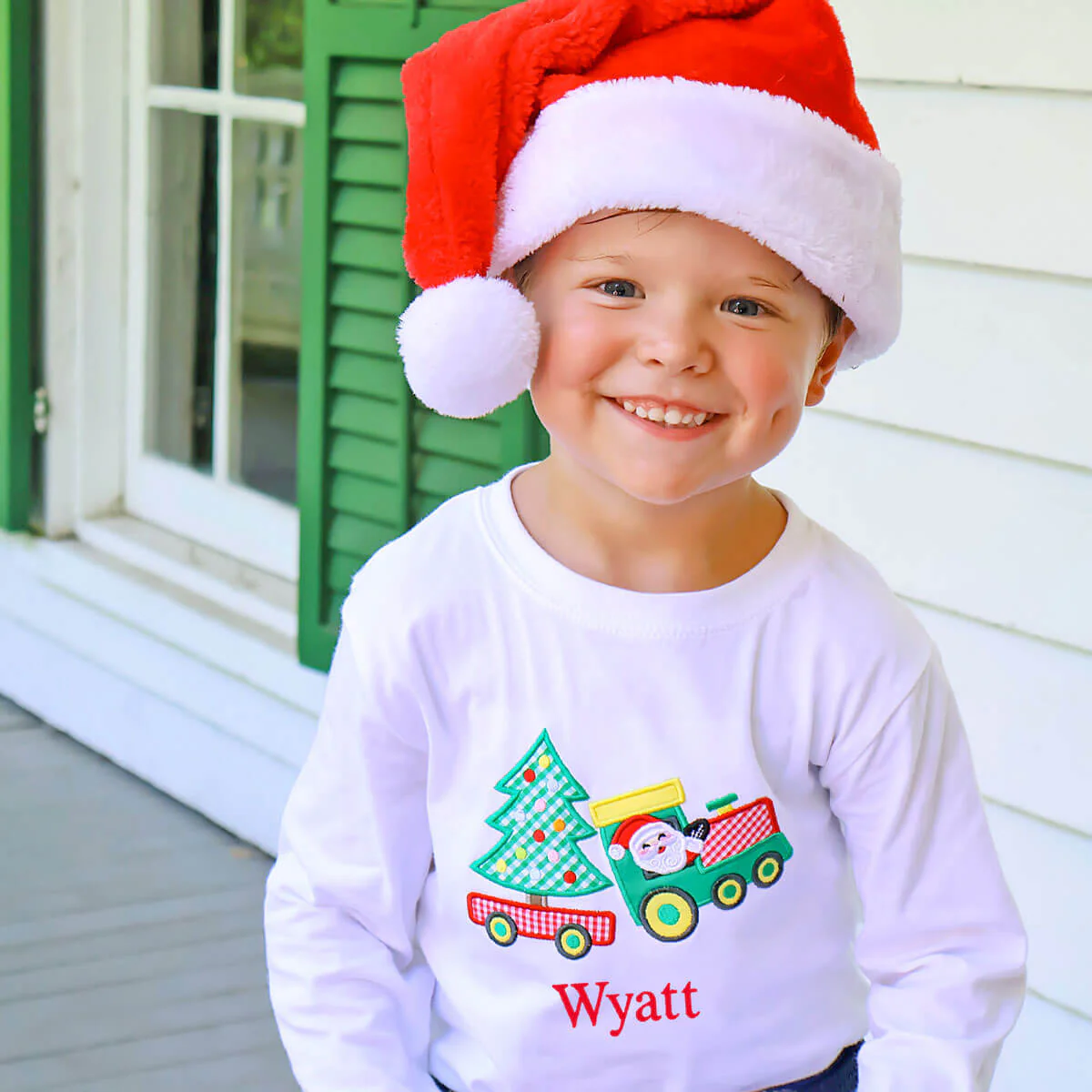 Christmas Train White Long Sleeve Shirt - Image 3