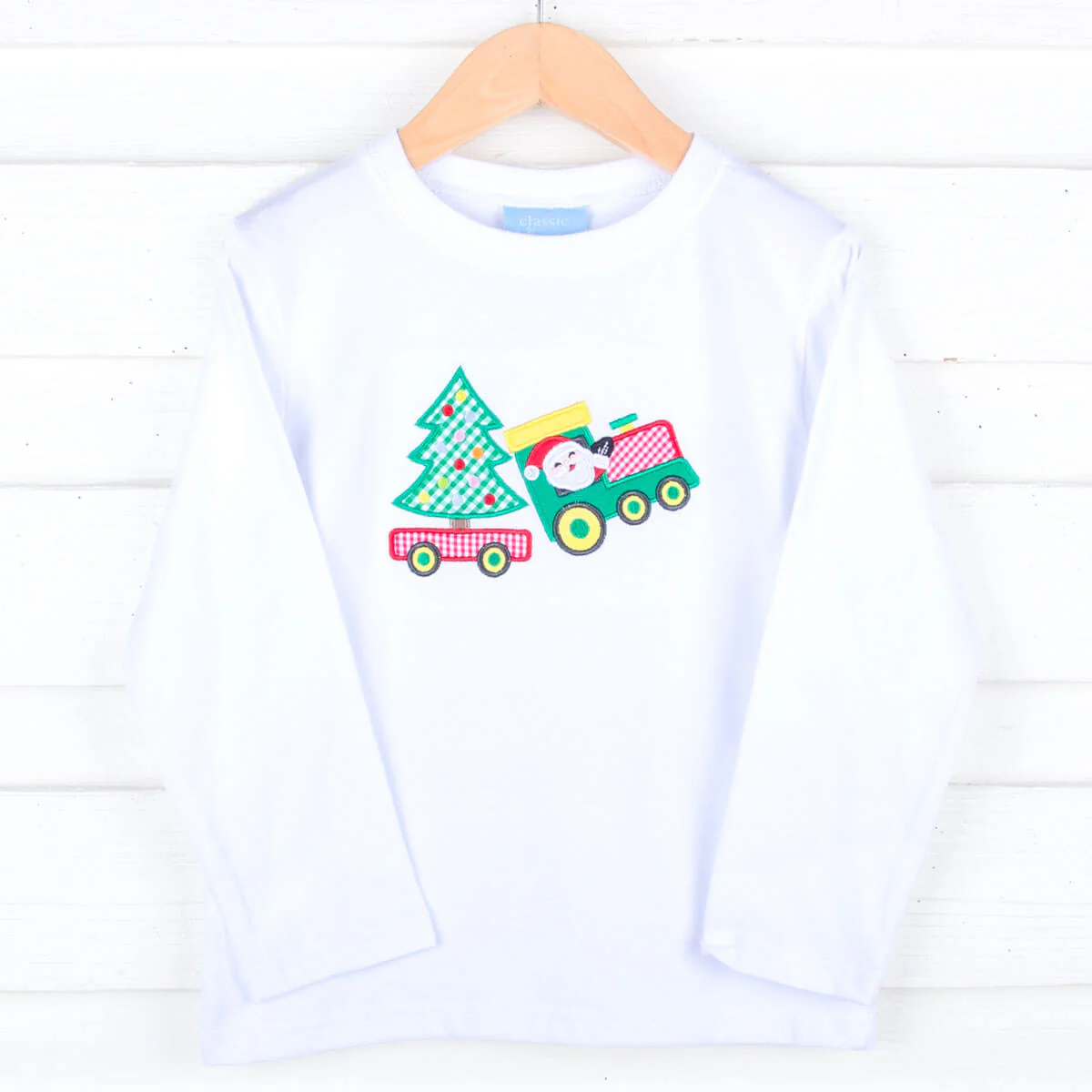 Christmas Train White Long Sleeve Shirt - Image 4