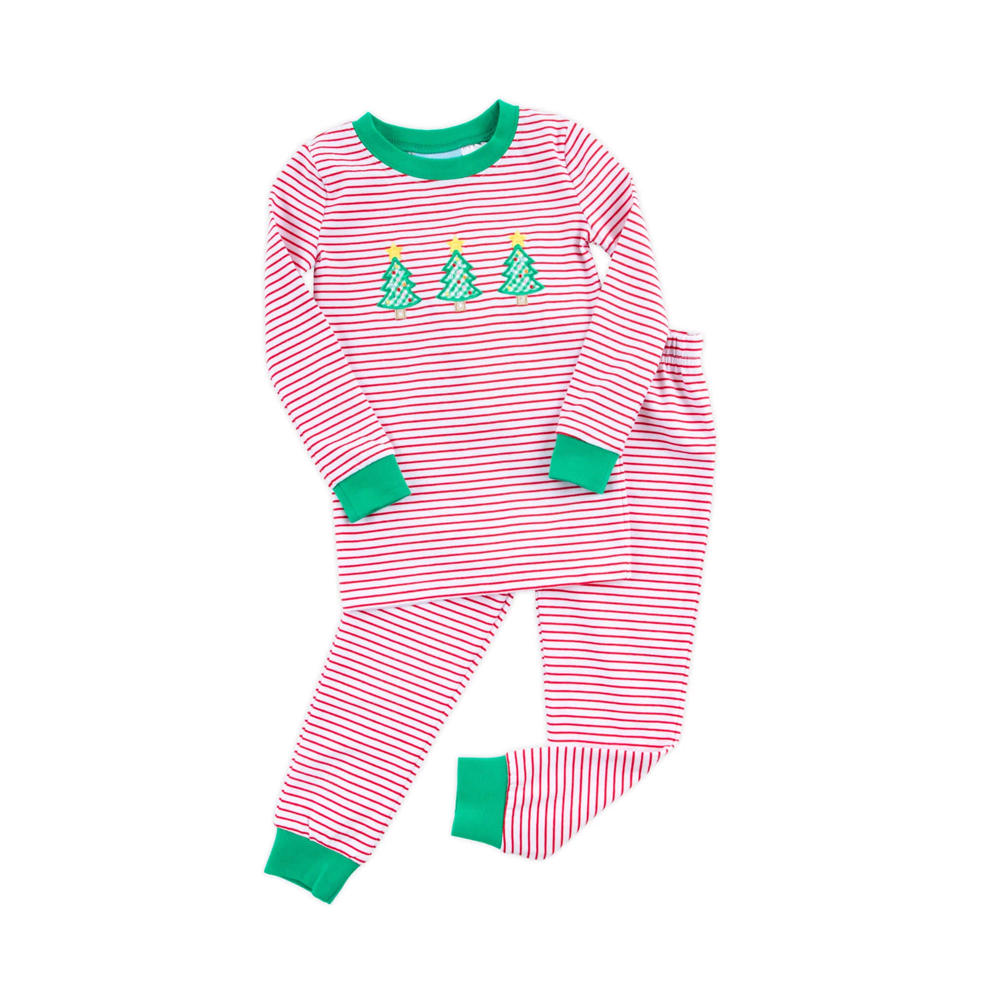 Christmas Trees Red Stripe Pajamas - Image 4