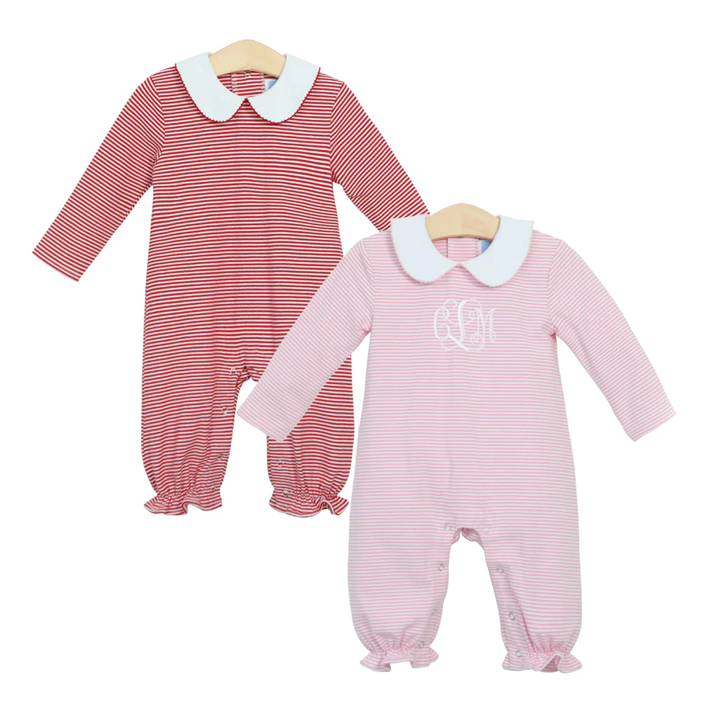 Claire Knit Stripe Romper - Image 2