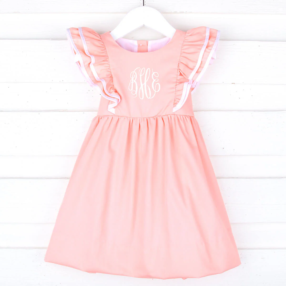 Peach Pique Alice Dress - Image 2