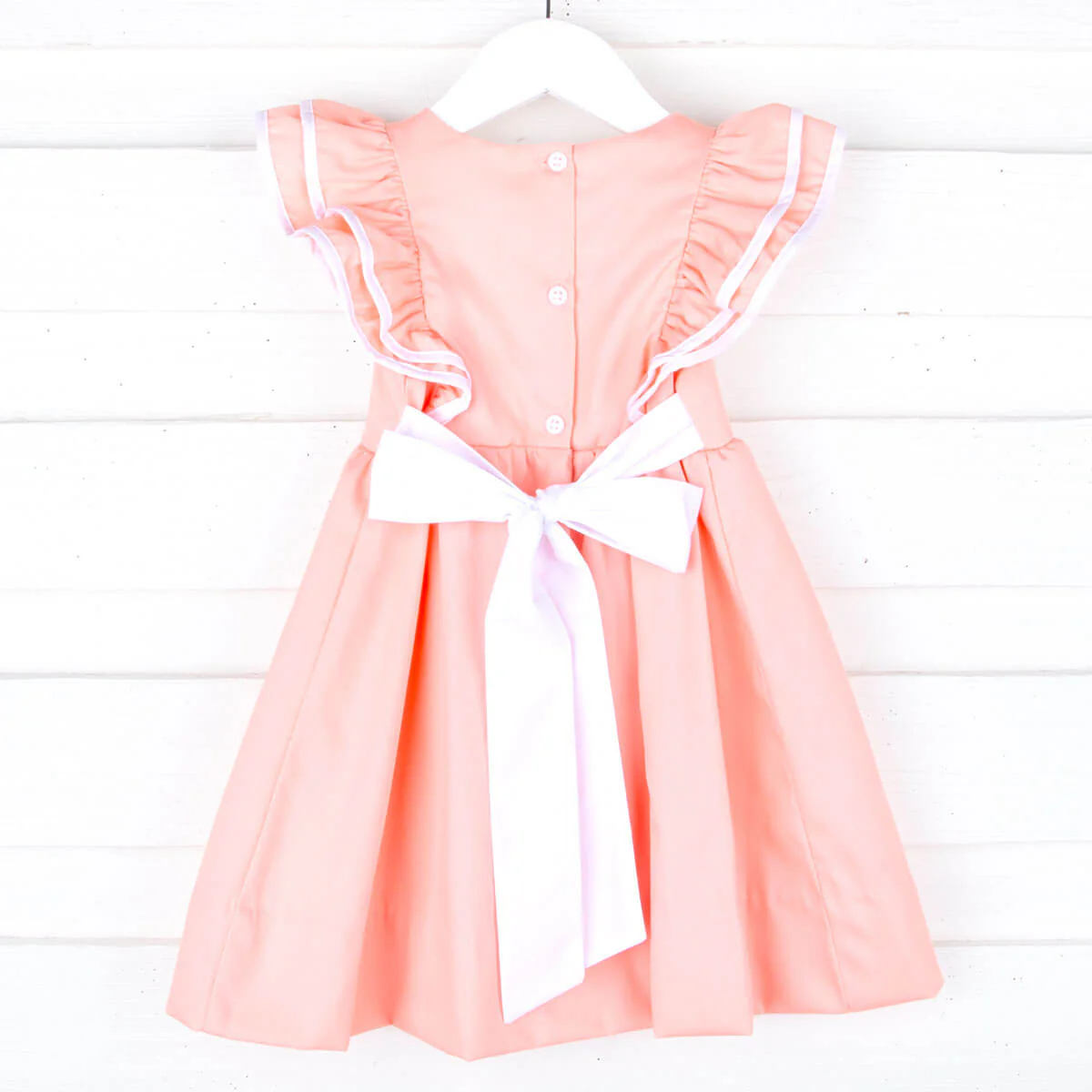 Peach Pique Alice Dress - Image 4