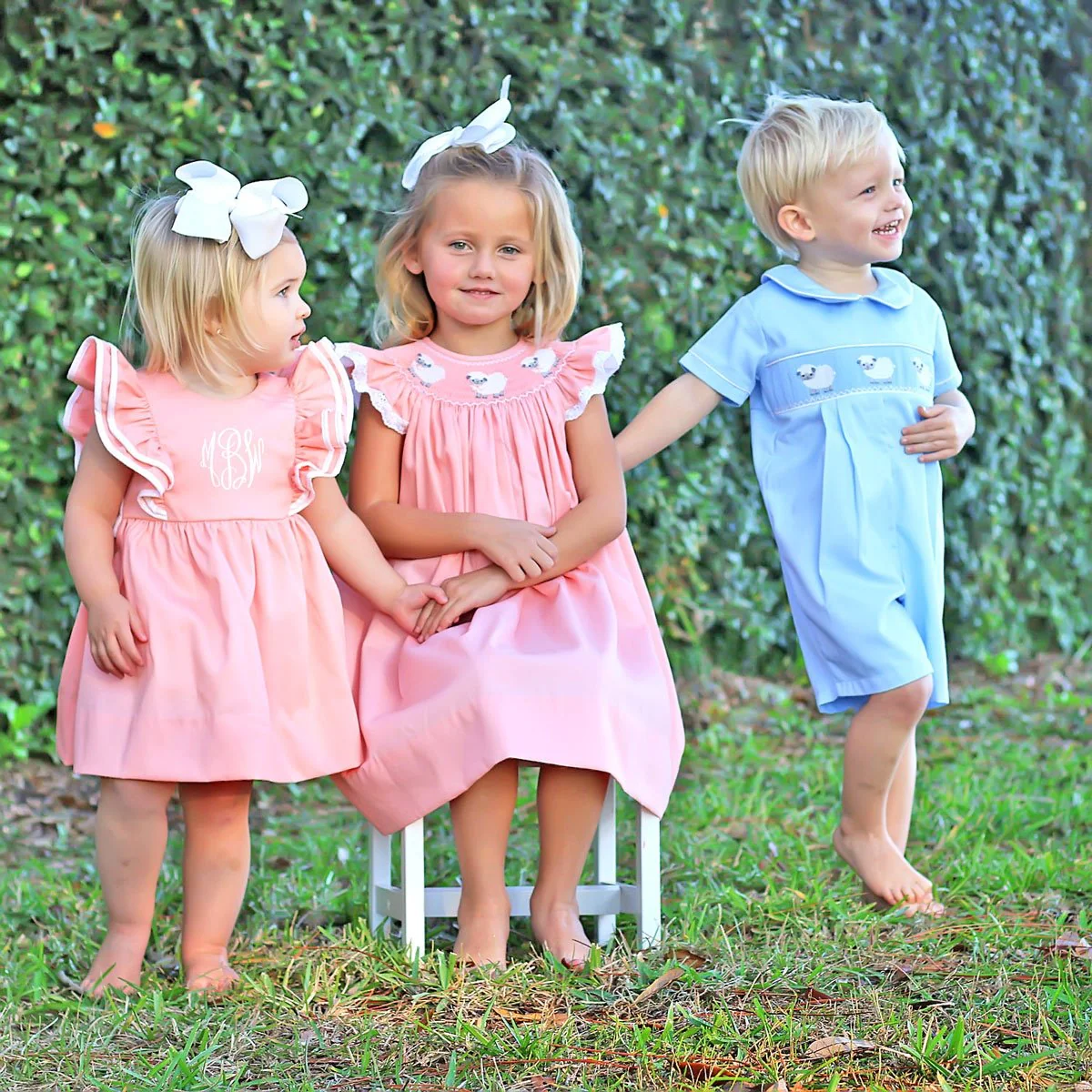 Peach Pique Alice Dress - Image 5