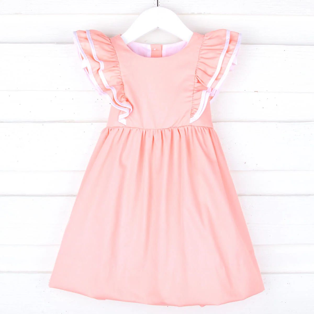 Peach Pique Alice Dress - Image 6