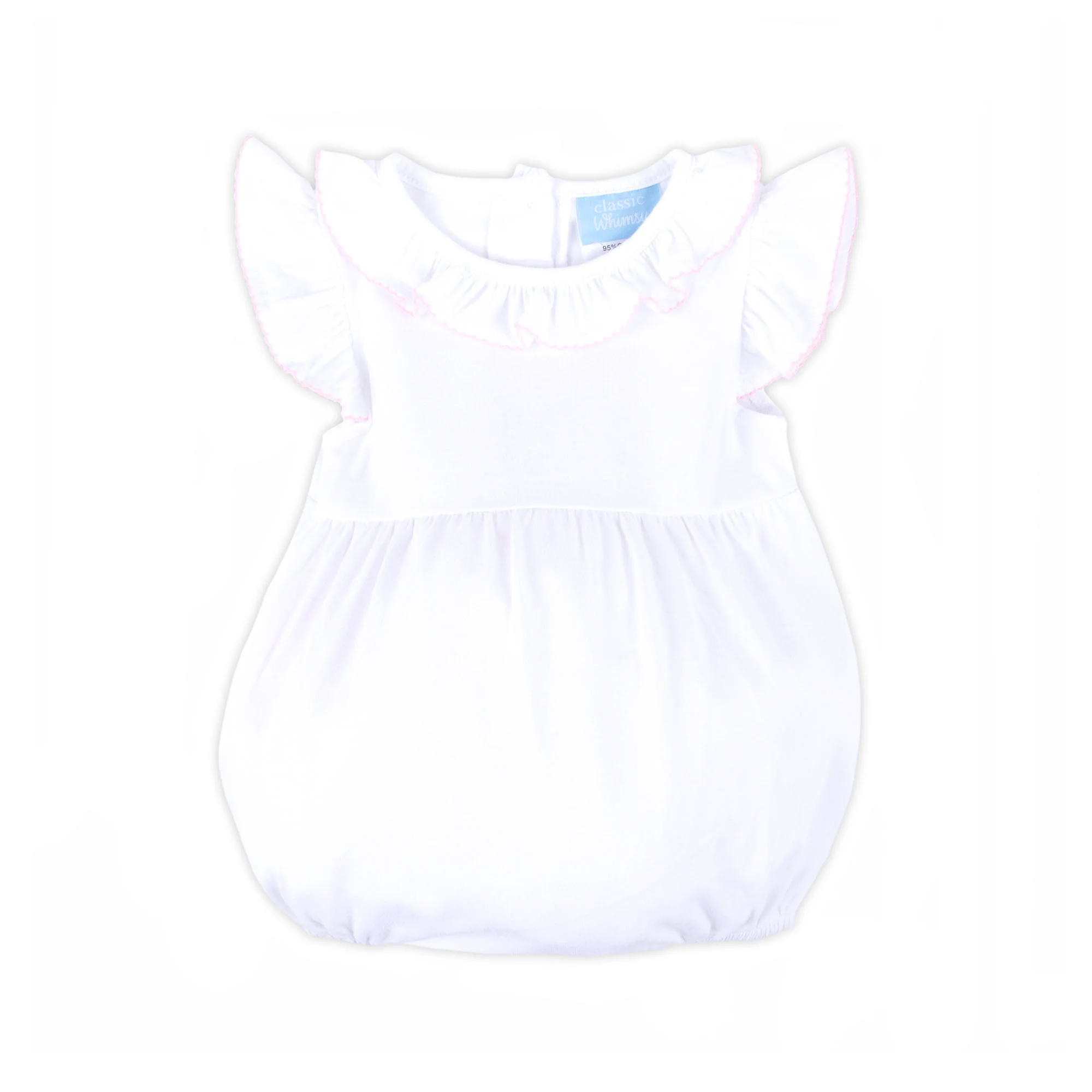 Colette Ruffle Collar White Knit Bubble - Image 5