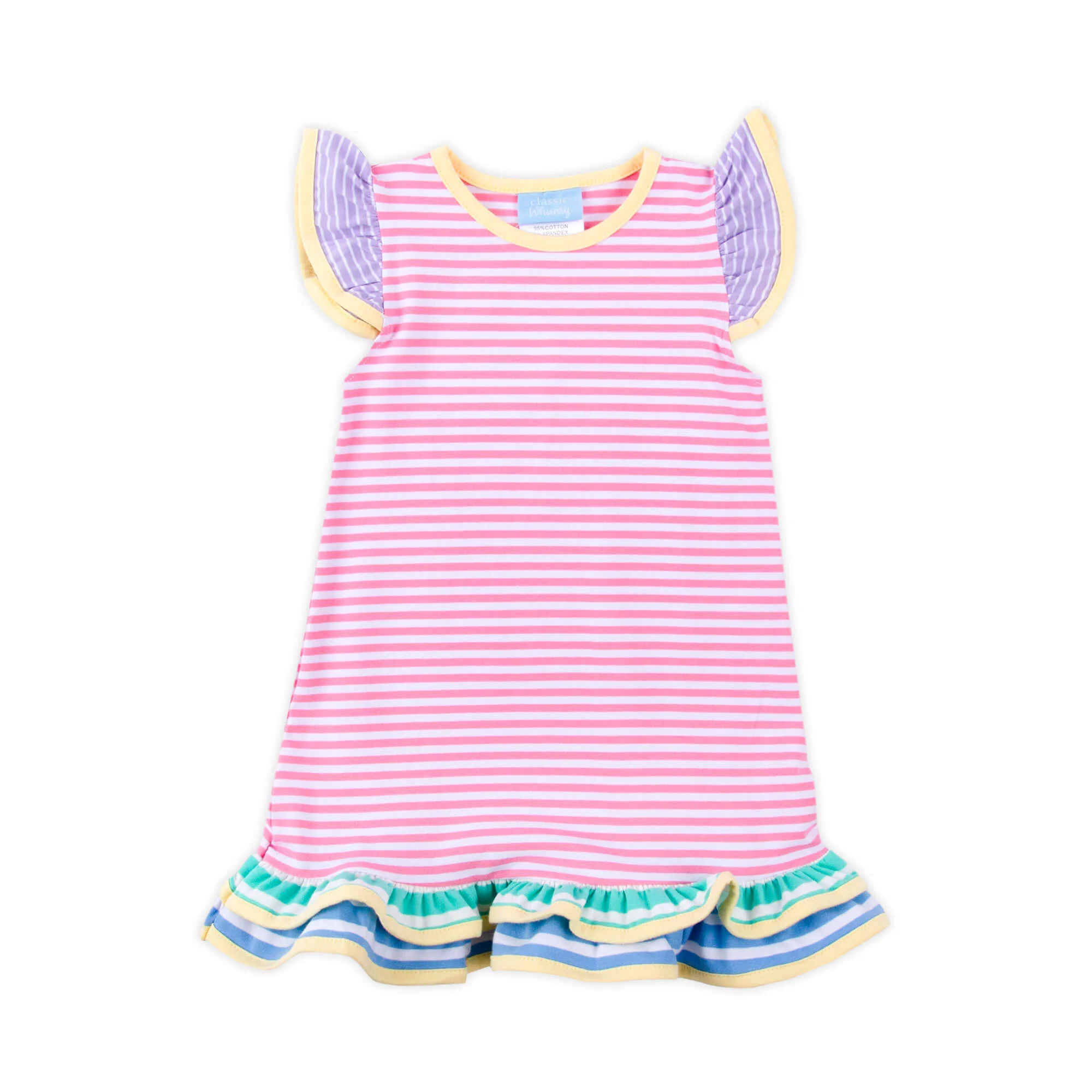 Colorblock Stripe Milly Ruffle Dress - Image 2