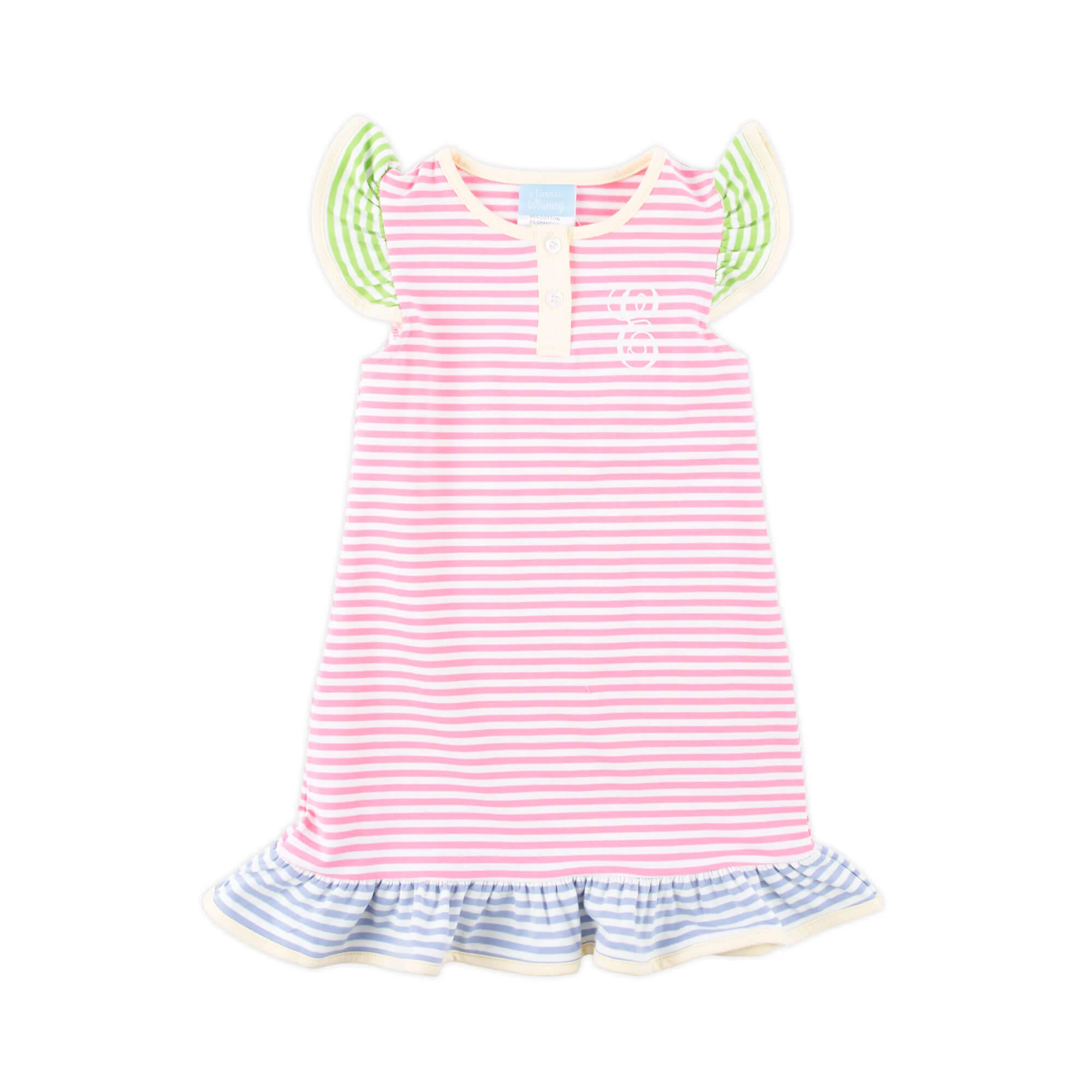 Colorblock Stripe Jade Dress - Image 2
