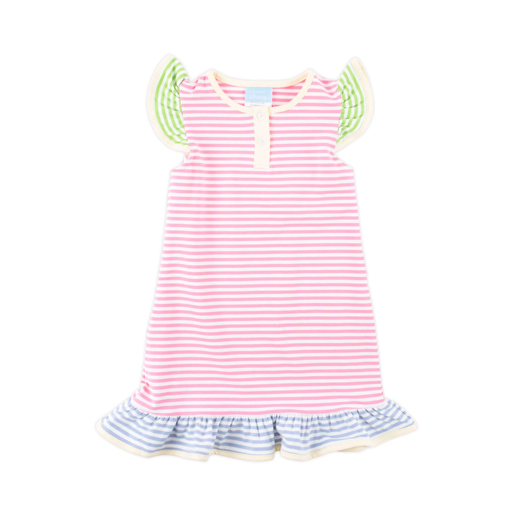 Colorblock Stripe Jade Dress - Image 4
