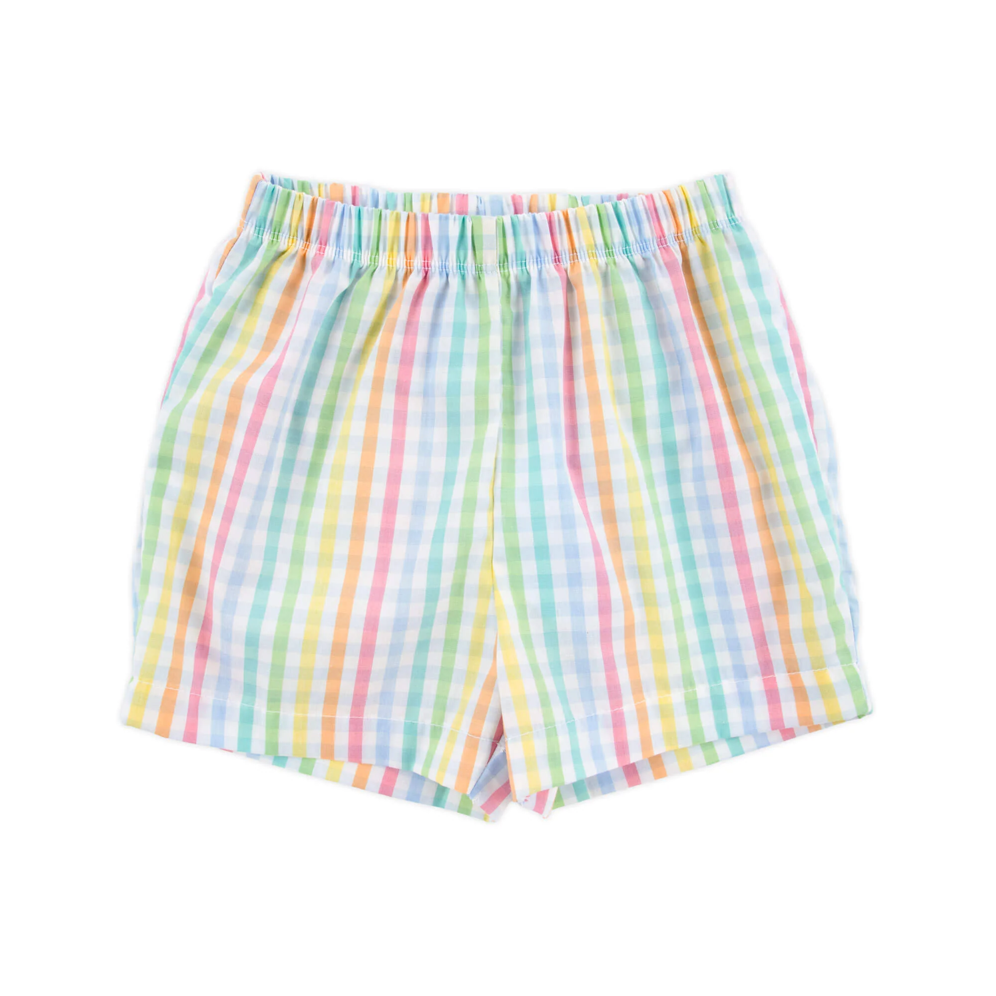 Colorful Multi Plaid Shorts - Image 3