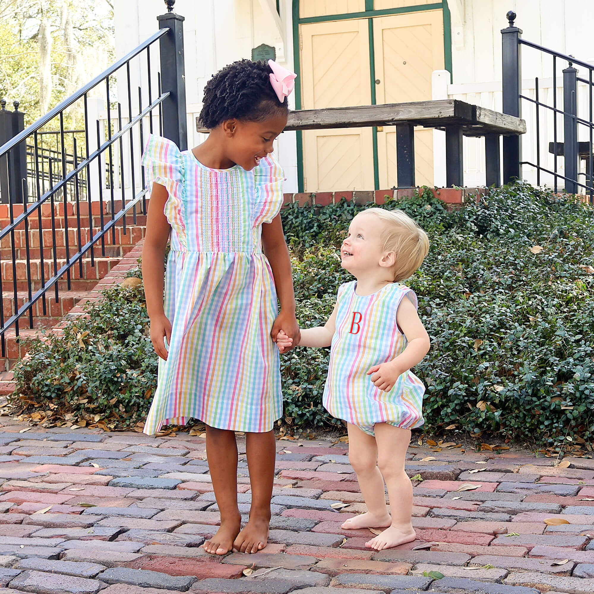 Colorful Multi Plaid Smocked Rachel Dress - Image 3
