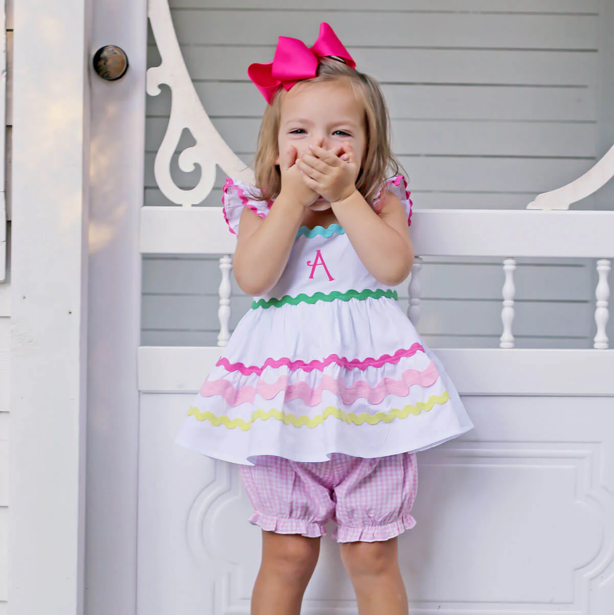 Rainbow Ric Rac Callie Bloomer Set - Image 4