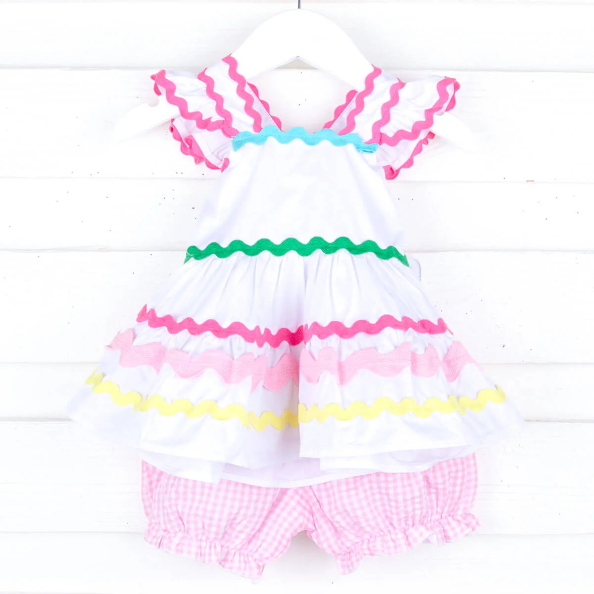 Rainbow Ric Rac Callie Bloomer Set - Image 6