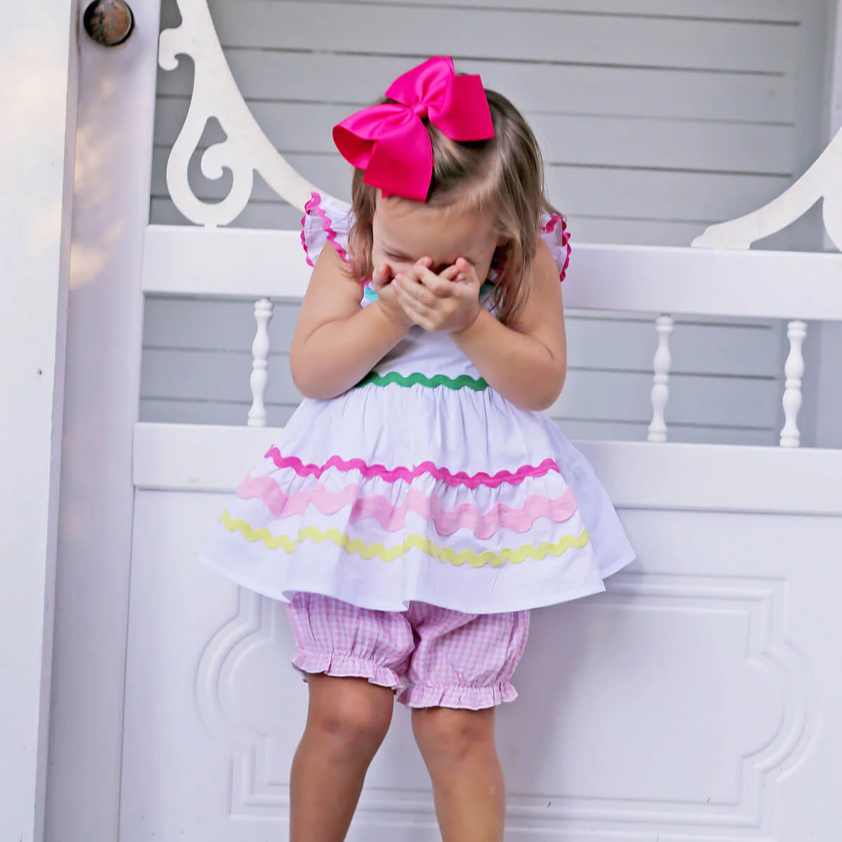 Rainbow Ric Rac Callie Bloomer Set - Image 7