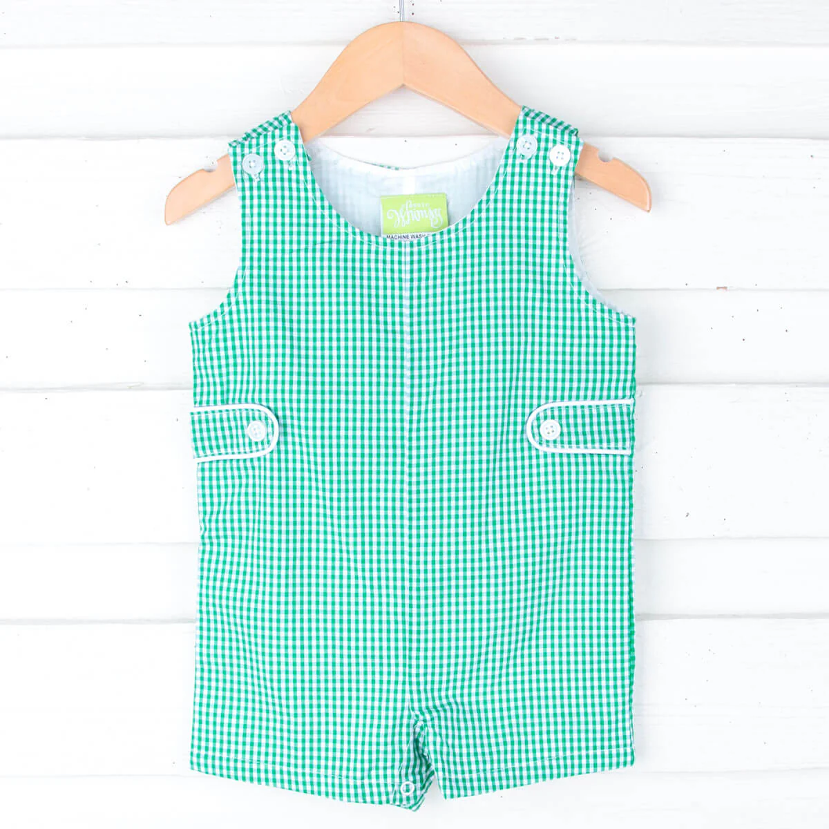 Green Gingham Jon Jon - Image 2