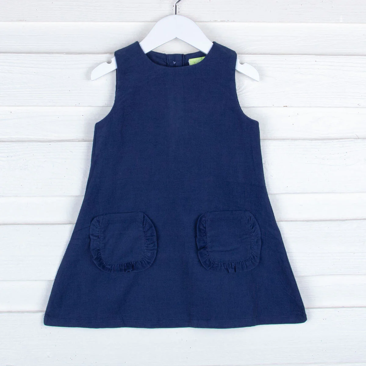 Navy Corduroy Graycen Jumper Dress - Image 5
