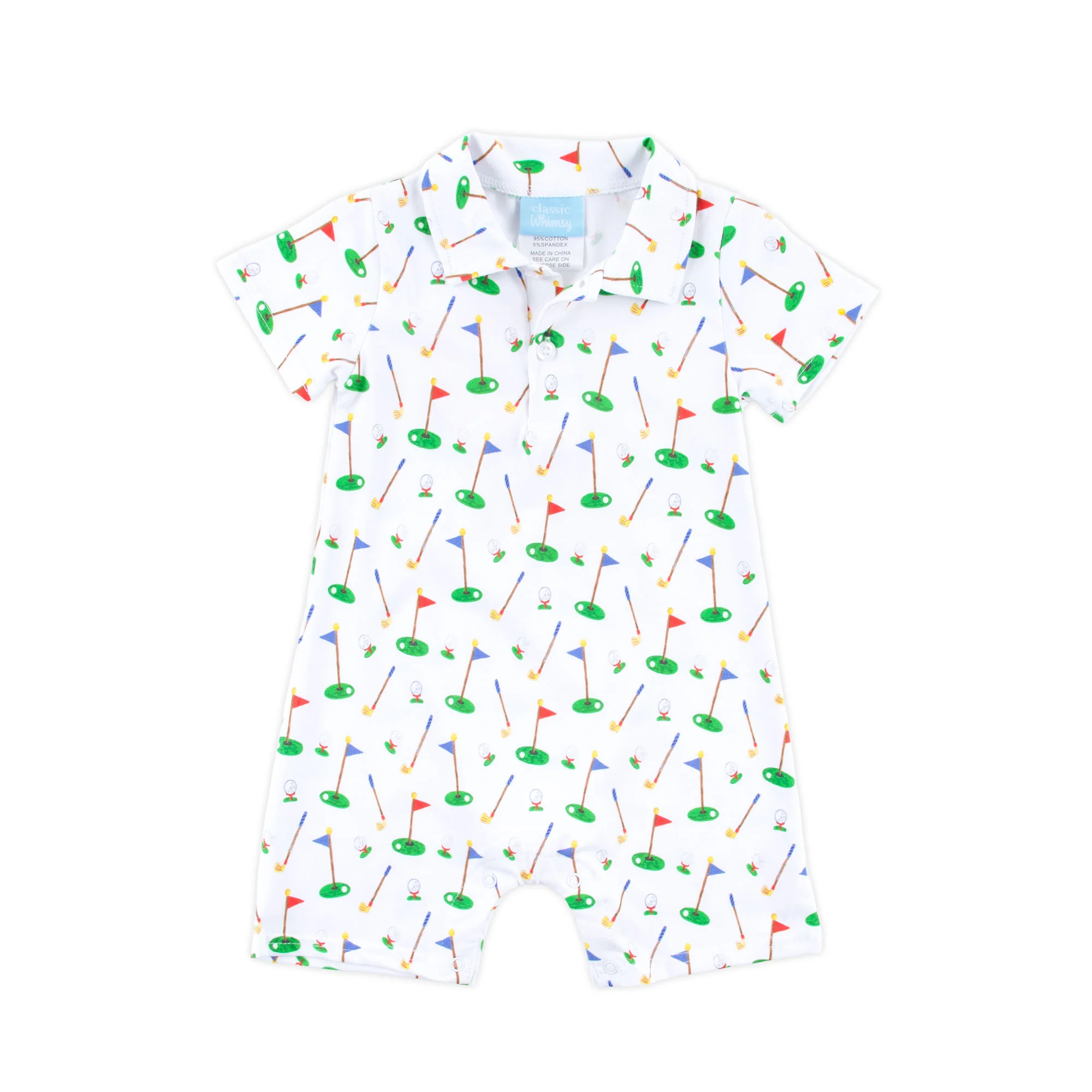 Country Club Polo Romper - Image 3