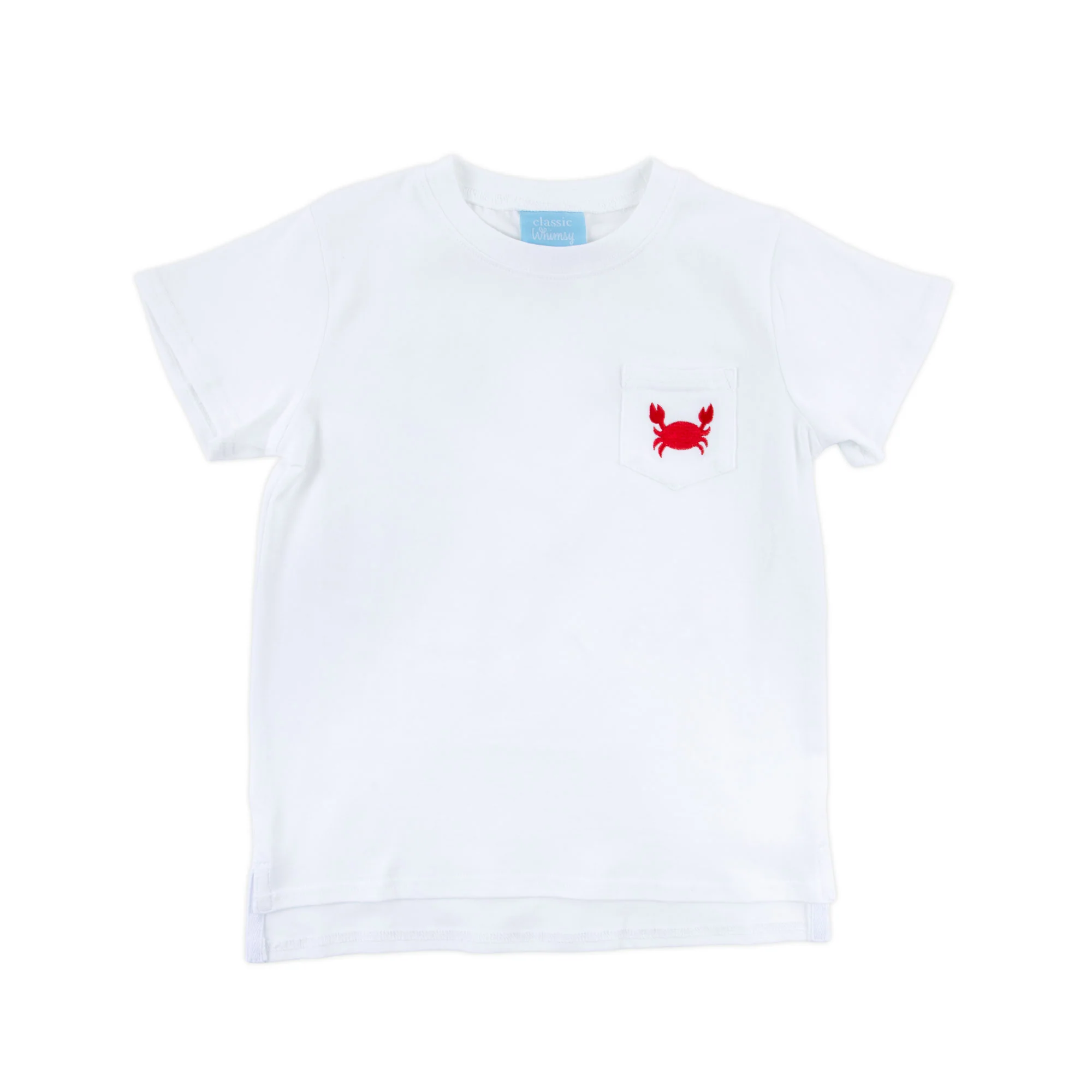 Crab White Short Sleeve Pocket Shirt - Image 2
