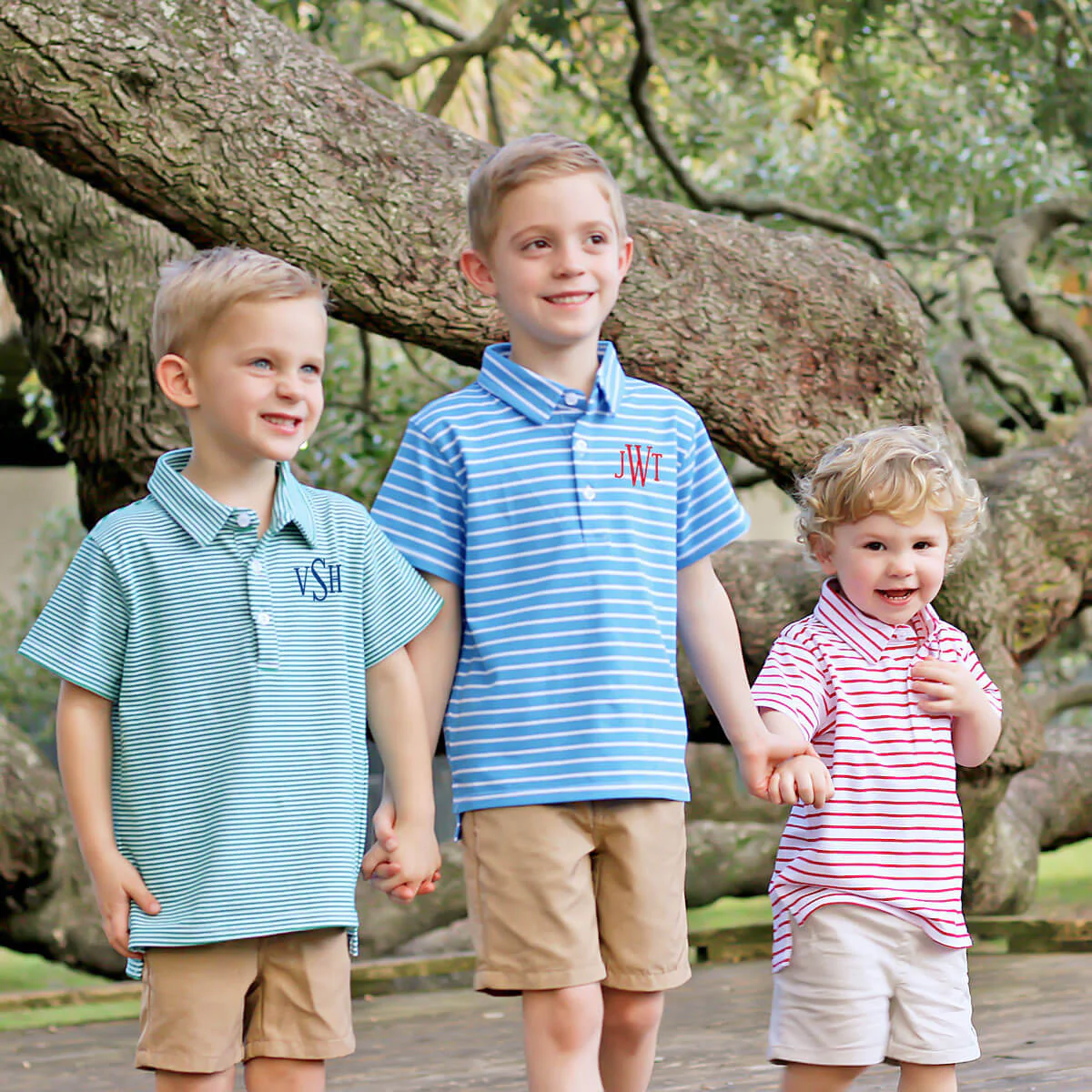Crimson Red Stripe Knit Short Sleeve Polo - Image 4