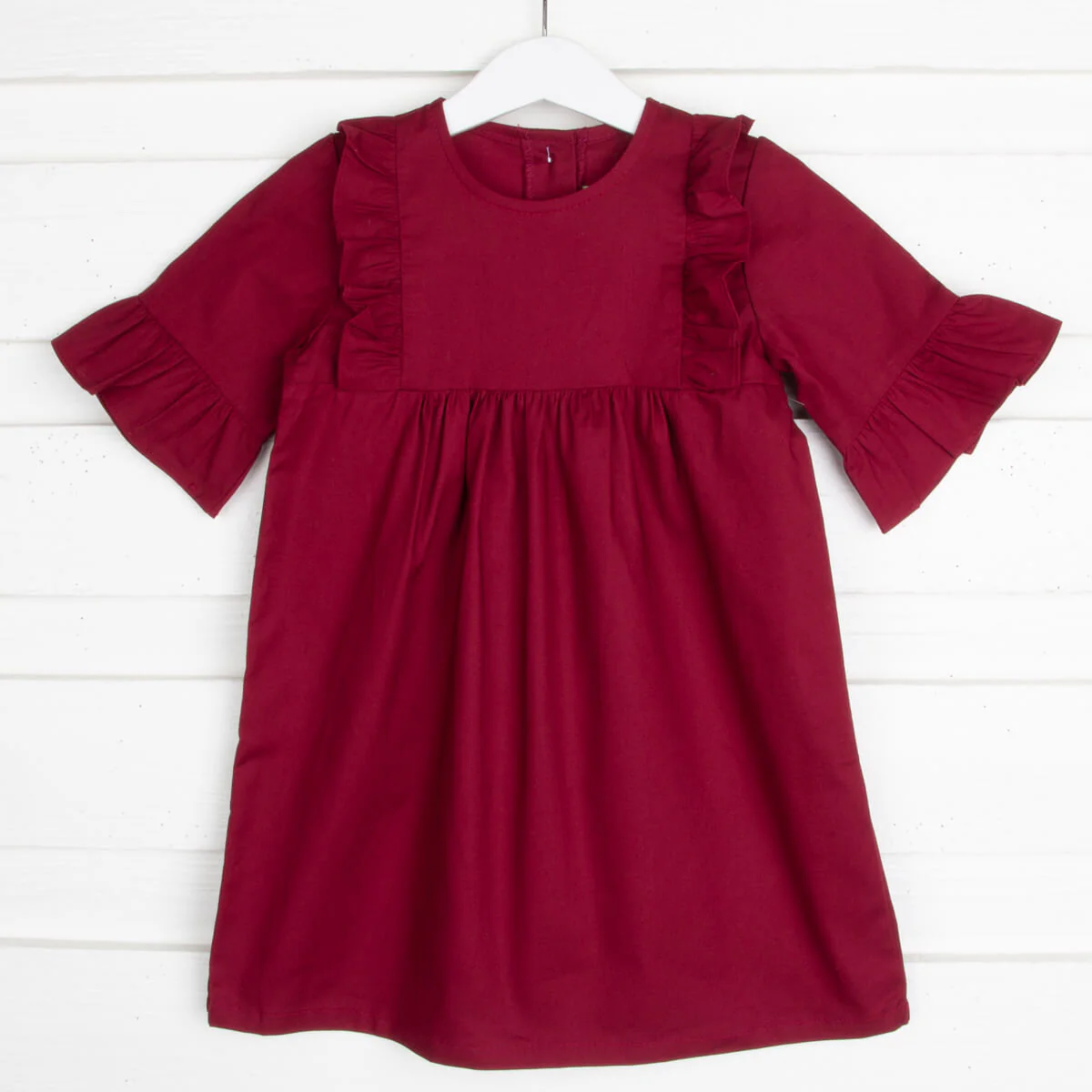 Crimson Solid Olivia Dress - Image 2