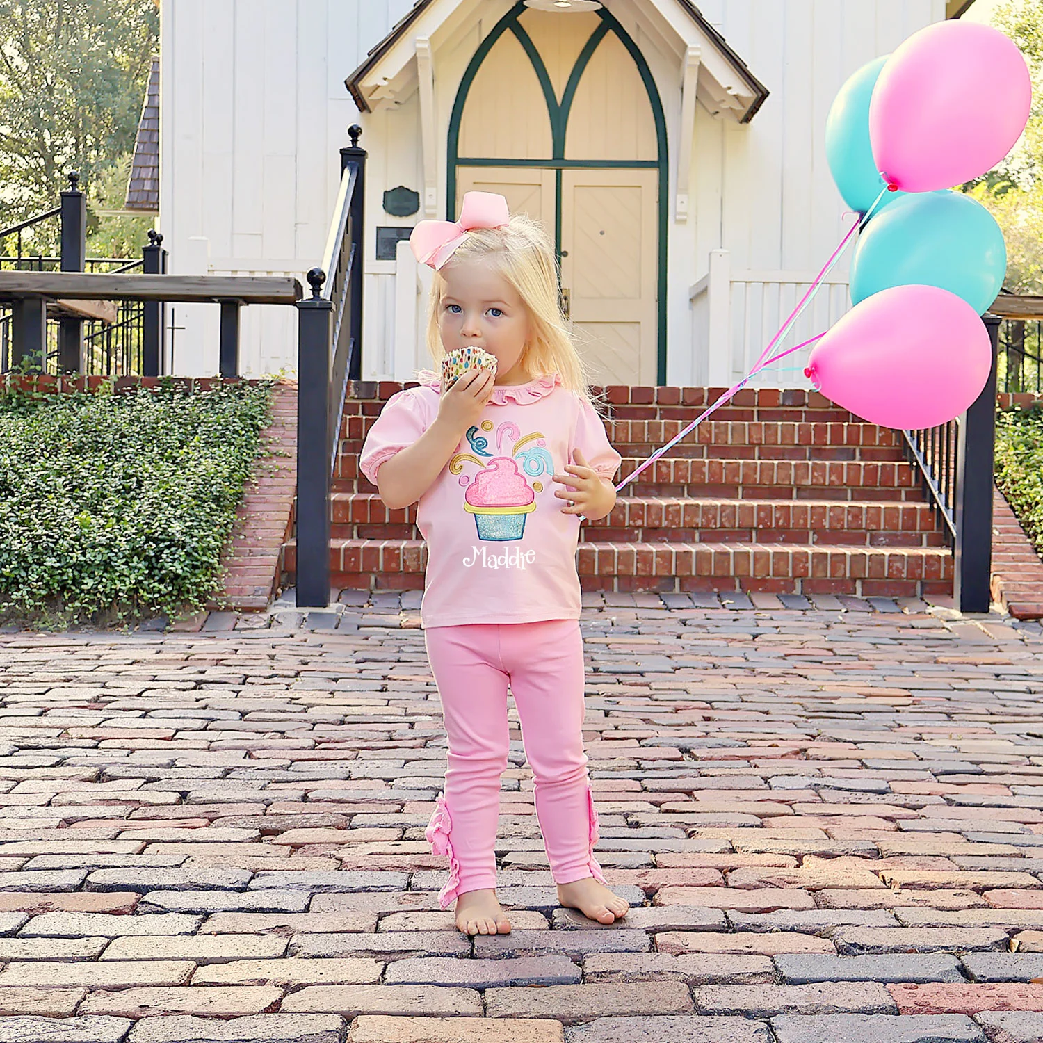 Cupcake Light Pink Ruffle Top - Image 7