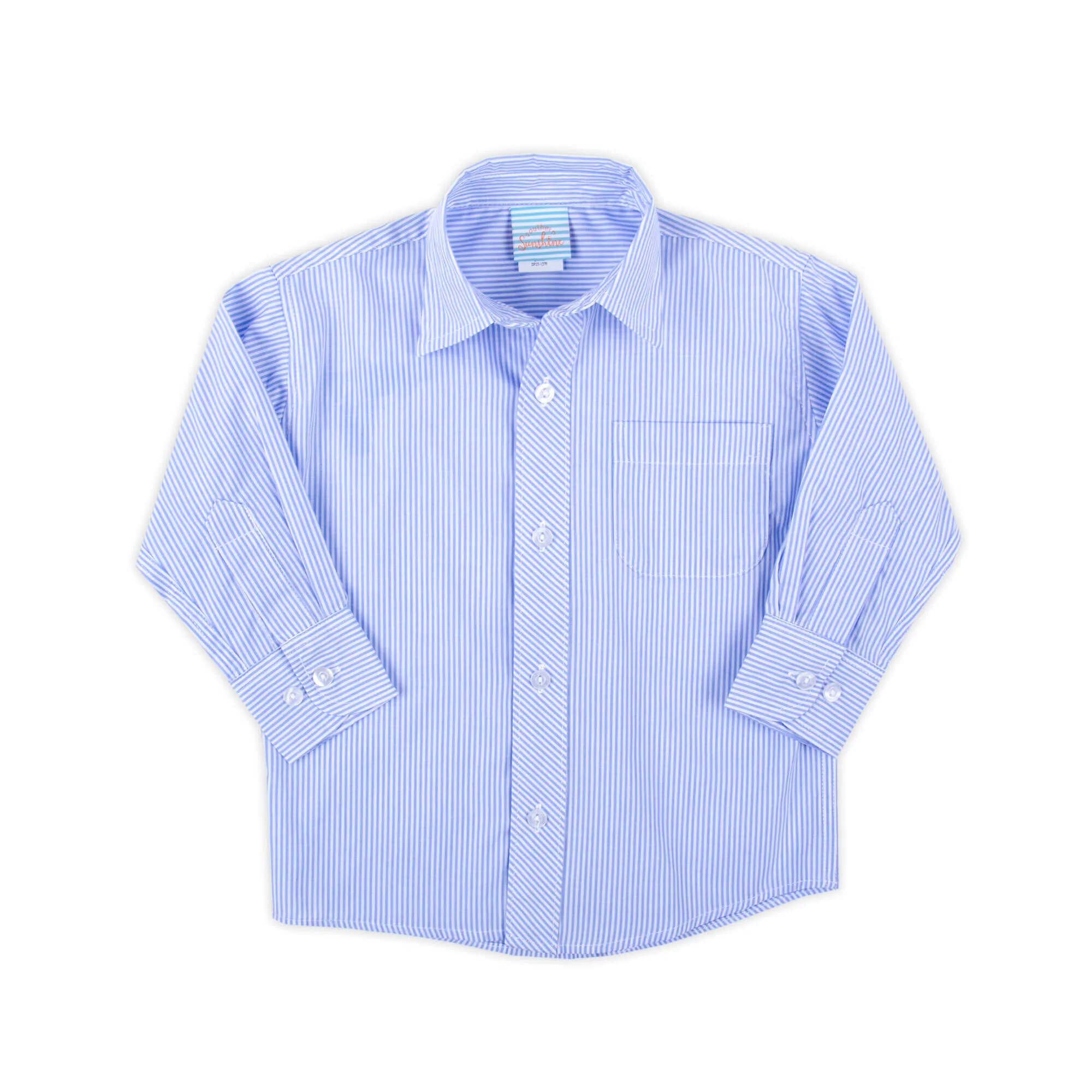 Cute Blue Stripe Button Down Shirt - Image 2
