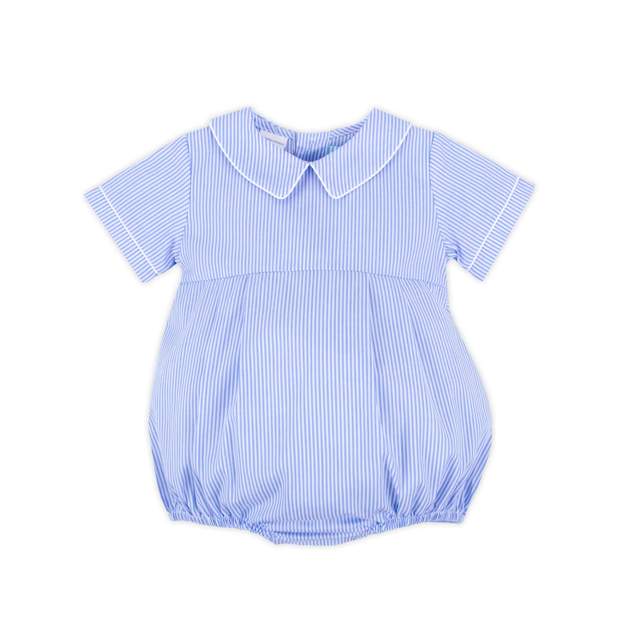 Cute Blue Stripe Collared Bubble - Image 3